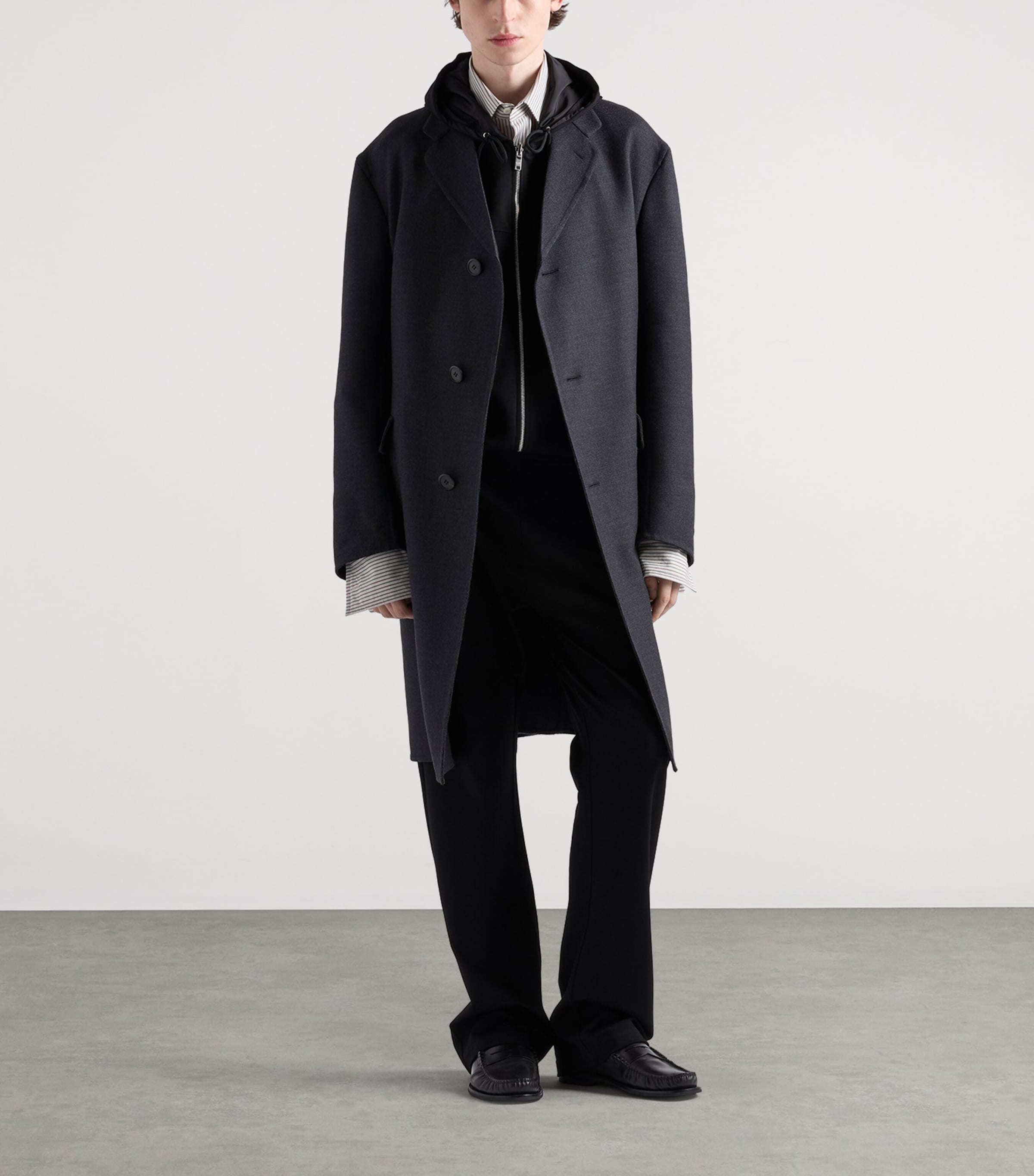 Prada Mens Re-Nylon Trousers Black Image 2