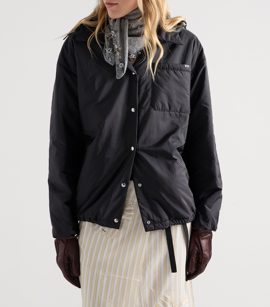 Prada Womens Re-Nylon Lightweight Jacket Black Image 4