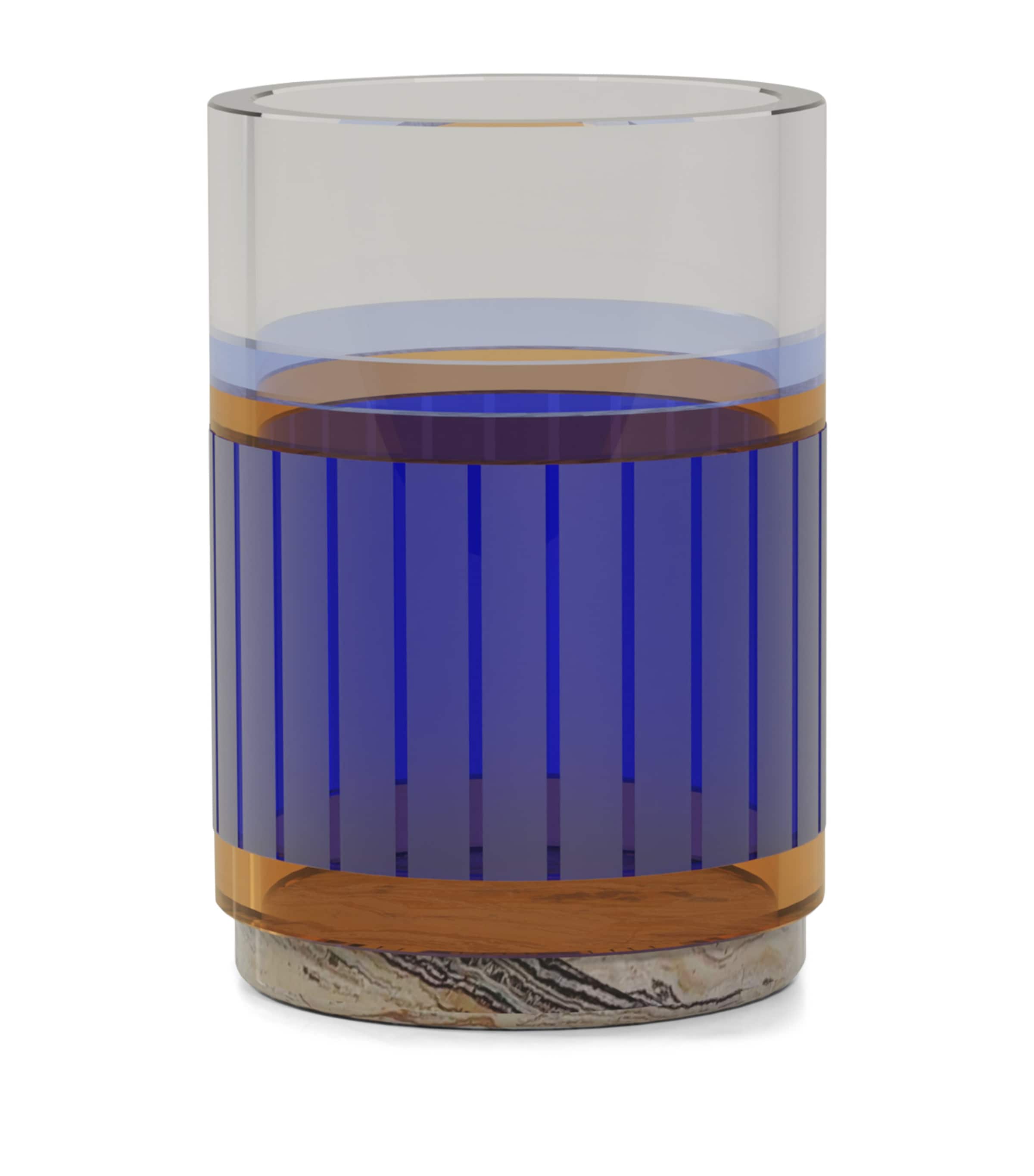 Reflections Copenhagen Crystal Harmonia Wastebasket Blue/amber Image 1