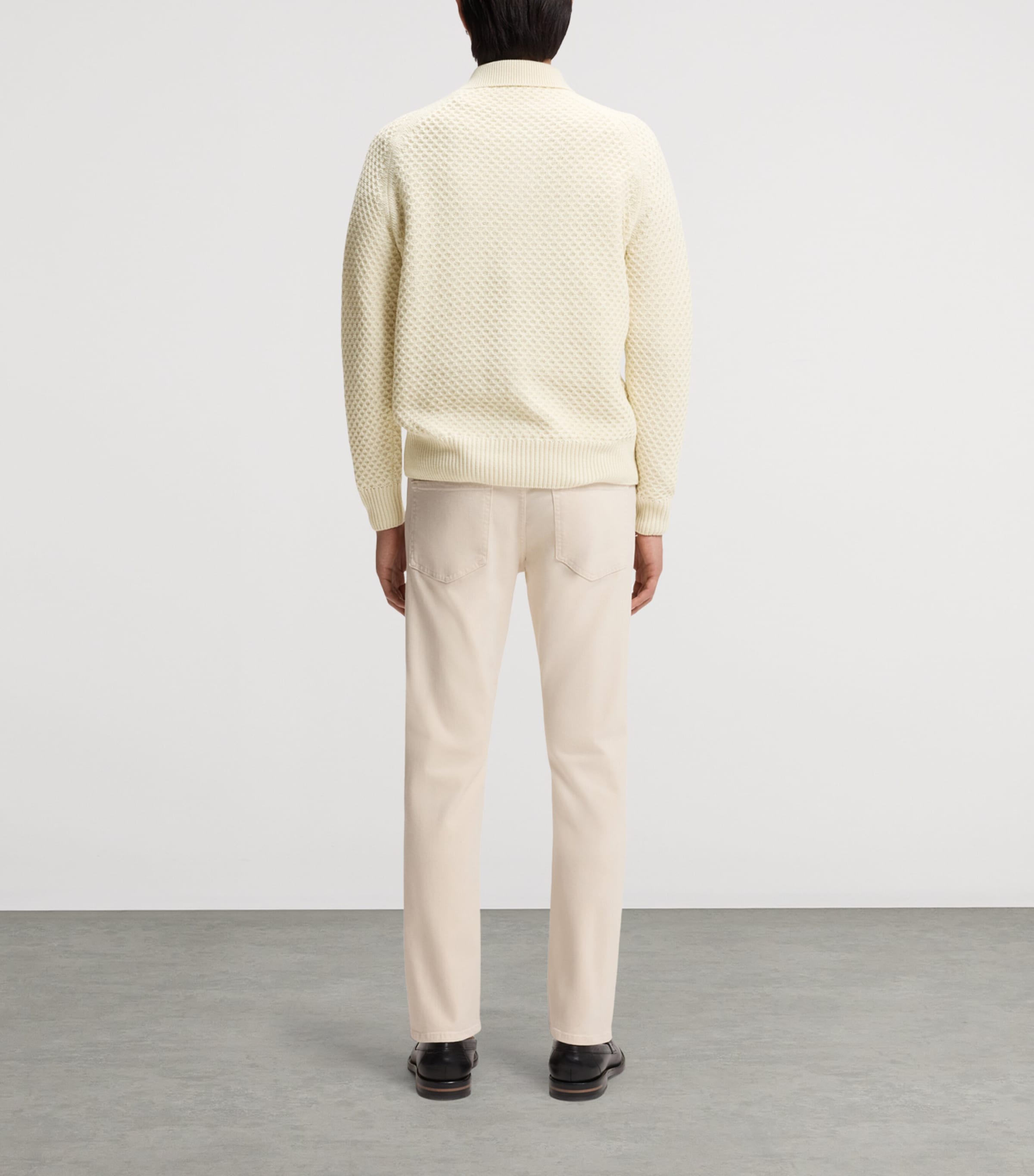 BOSS Mens Cashmere Polo Sweater Image 3