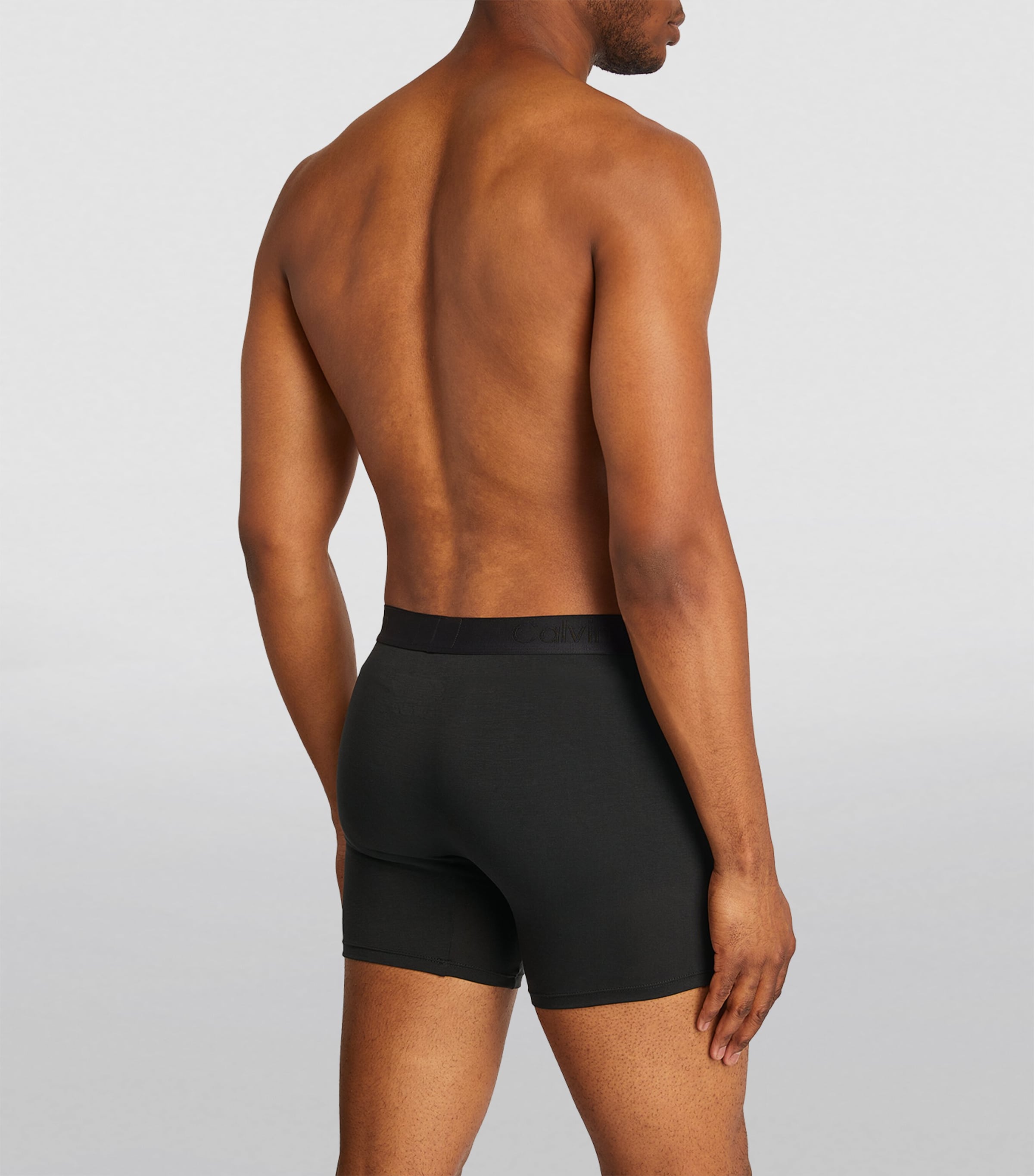 Lyocell-Blend Boxer Briefs (Pack of 3) UB1/BLACK Image 3