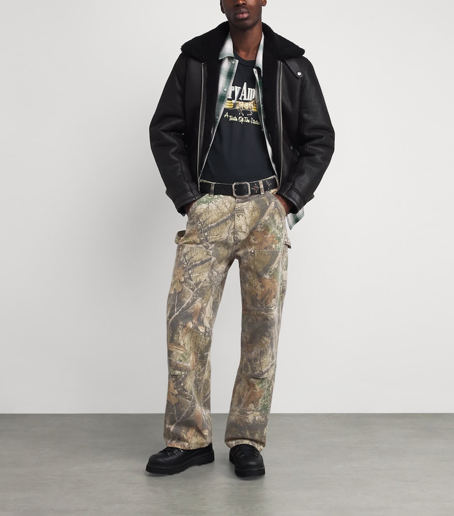 Cotton Logo Print Coast to Coast T-Shirt VINTAGE BLACK Image 2