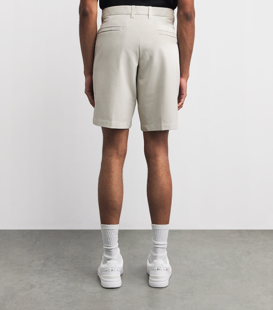 BOSS Mens Commuter Slim Shorts Light Beige Image 5