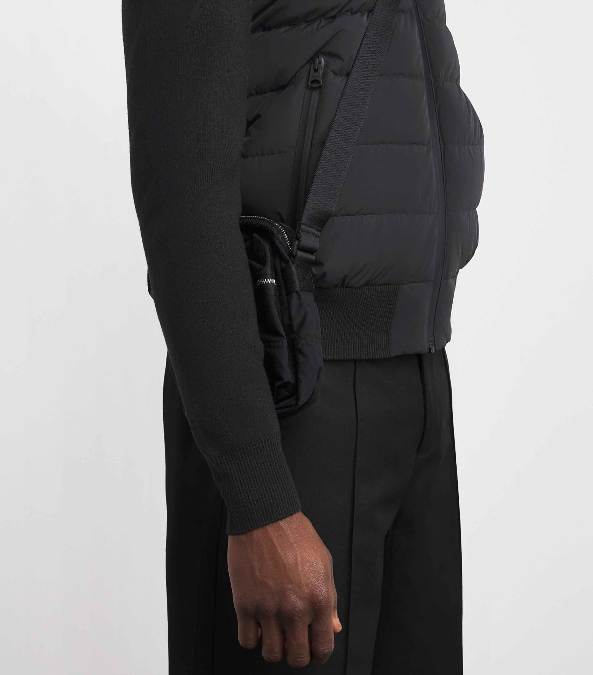 Haney-City Hybrid Down Jacket BLACK Image 6