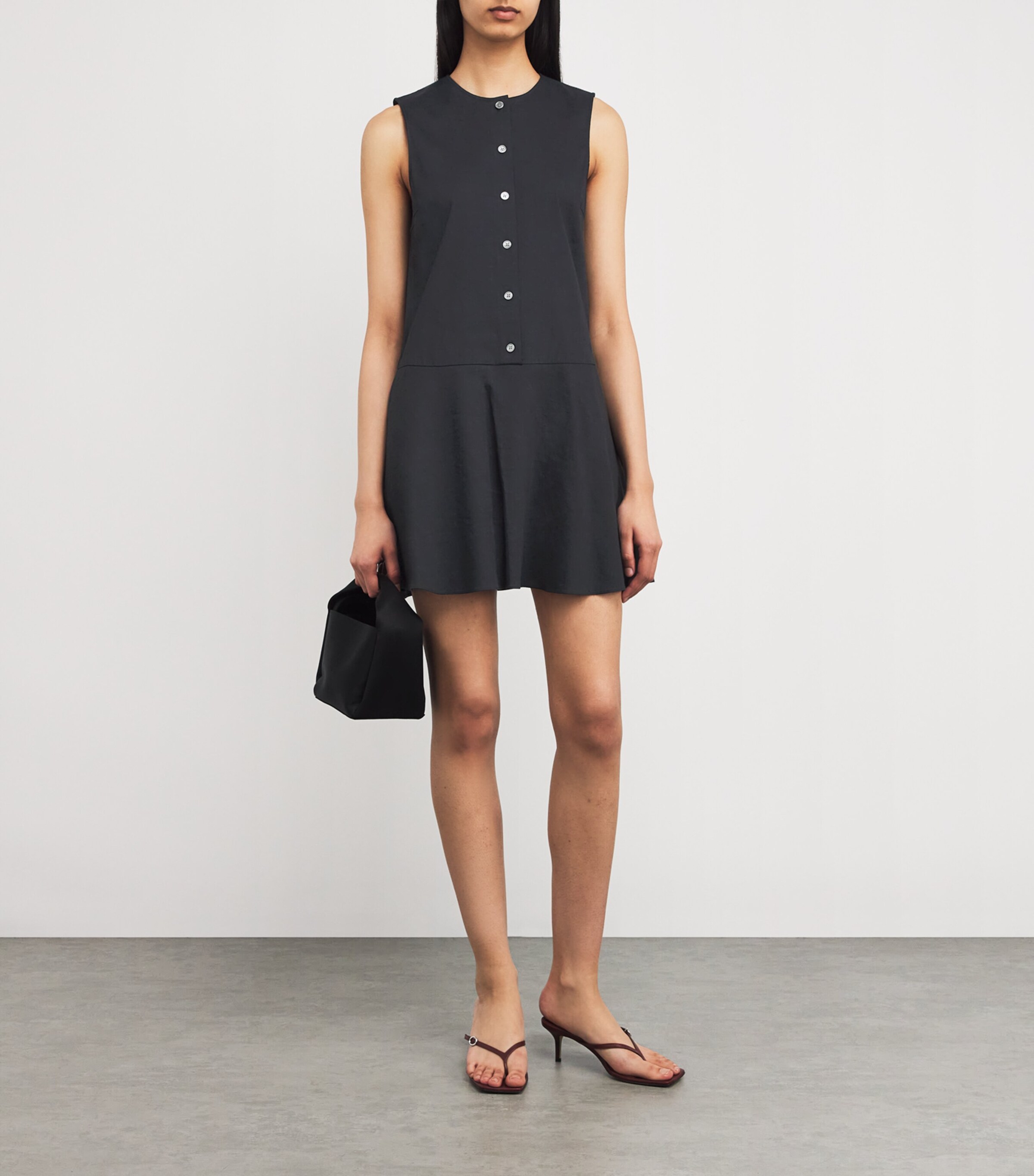Theory Womens Good Linen Mini Dress Ujs Concord Image 2