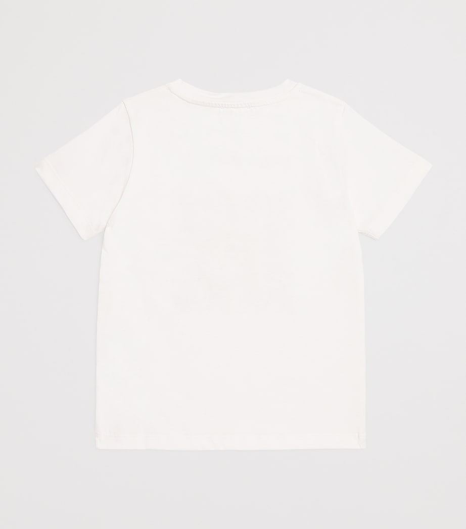 Cotton Medusa Print T-Shirt (12 Months-5 Years) 2W110 WHITE+GOLD Image 2