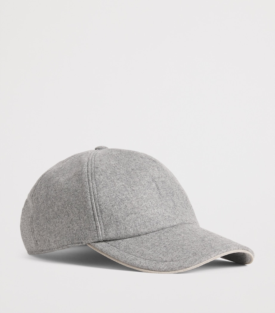 Embroidered Logo Baseball Cap GRIGIO MEDIO E TORTO Image 2