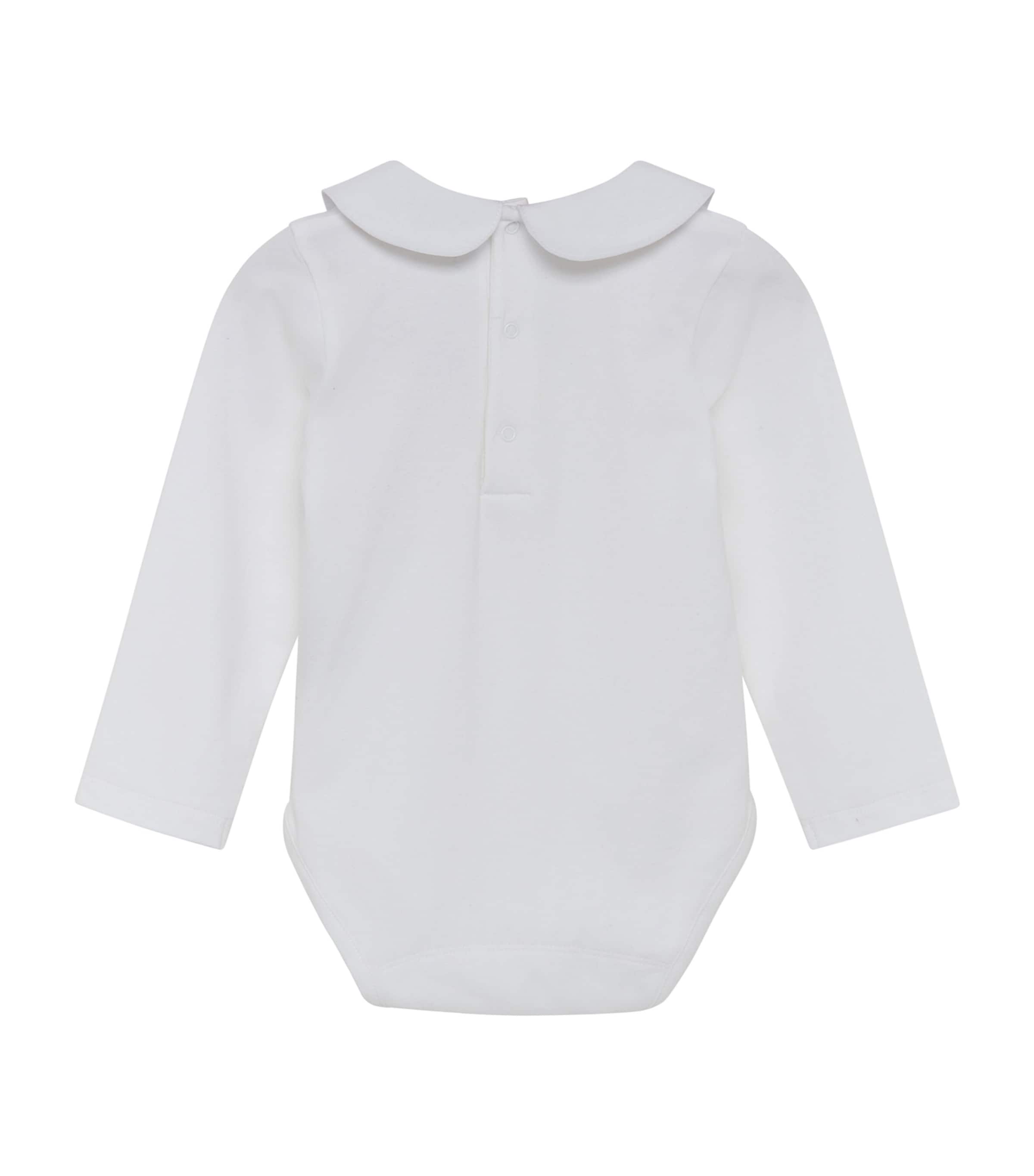 Embroidered Milo Bodysuit (0-24 Months) WHITE Image 3