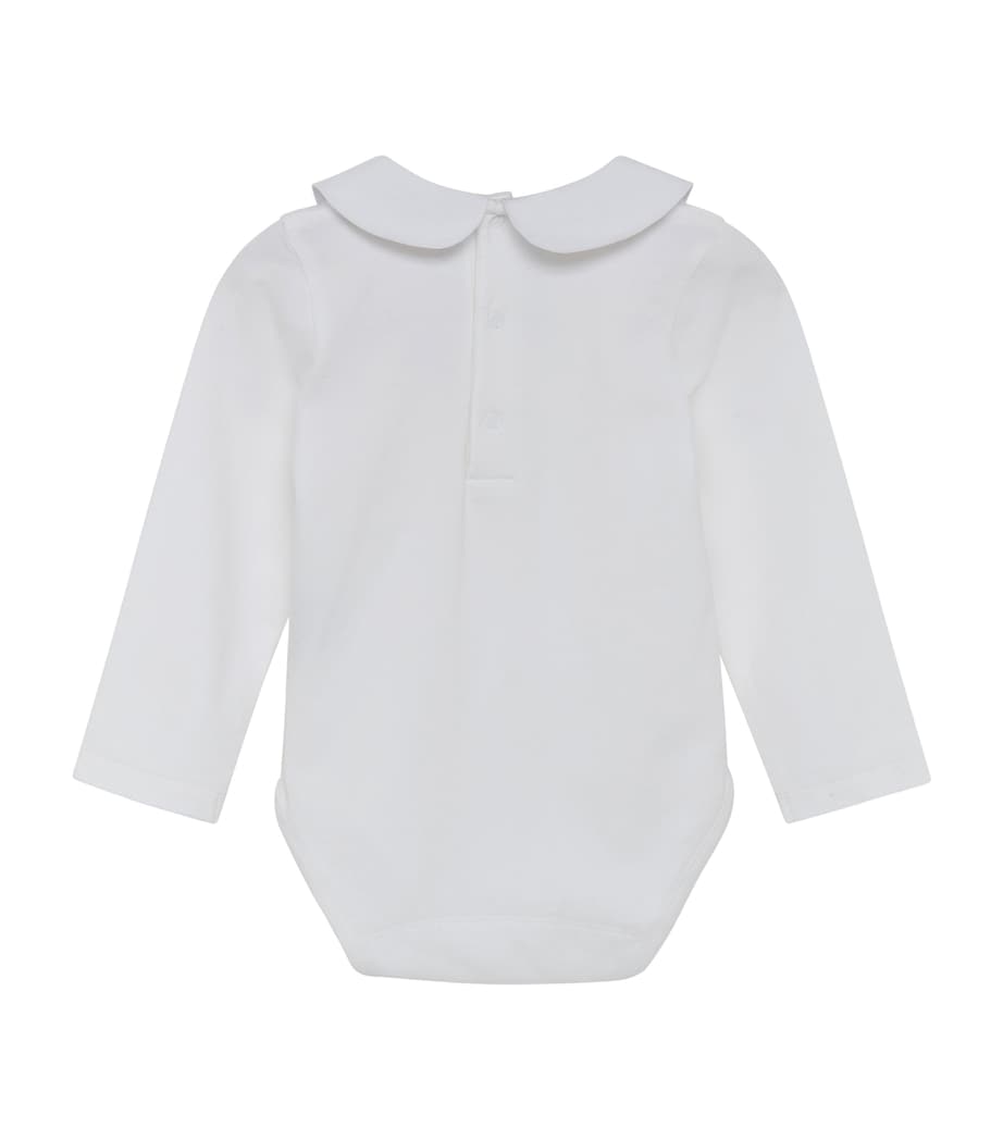 Embroidered Milo Bodysuit (0-24 Months) WHITE Image 3