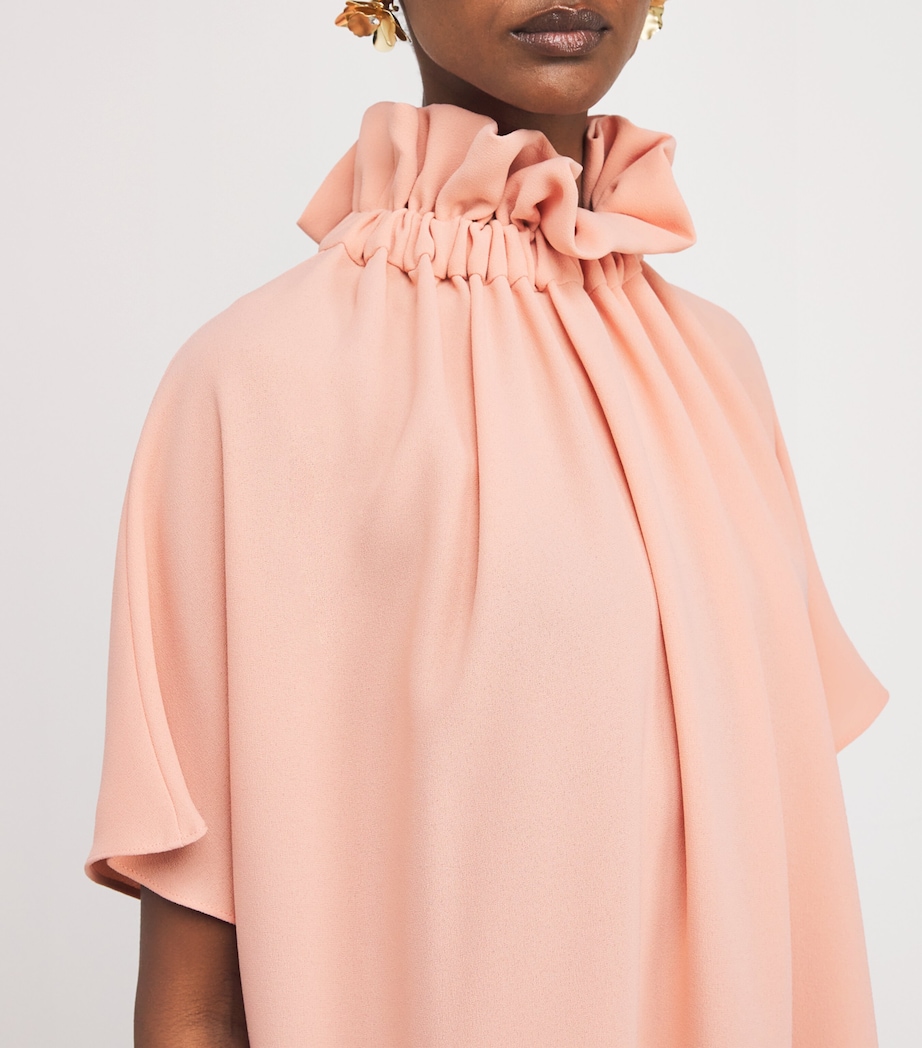 Edeline Lee Pink Ruff Mini Dress | Harrods UK