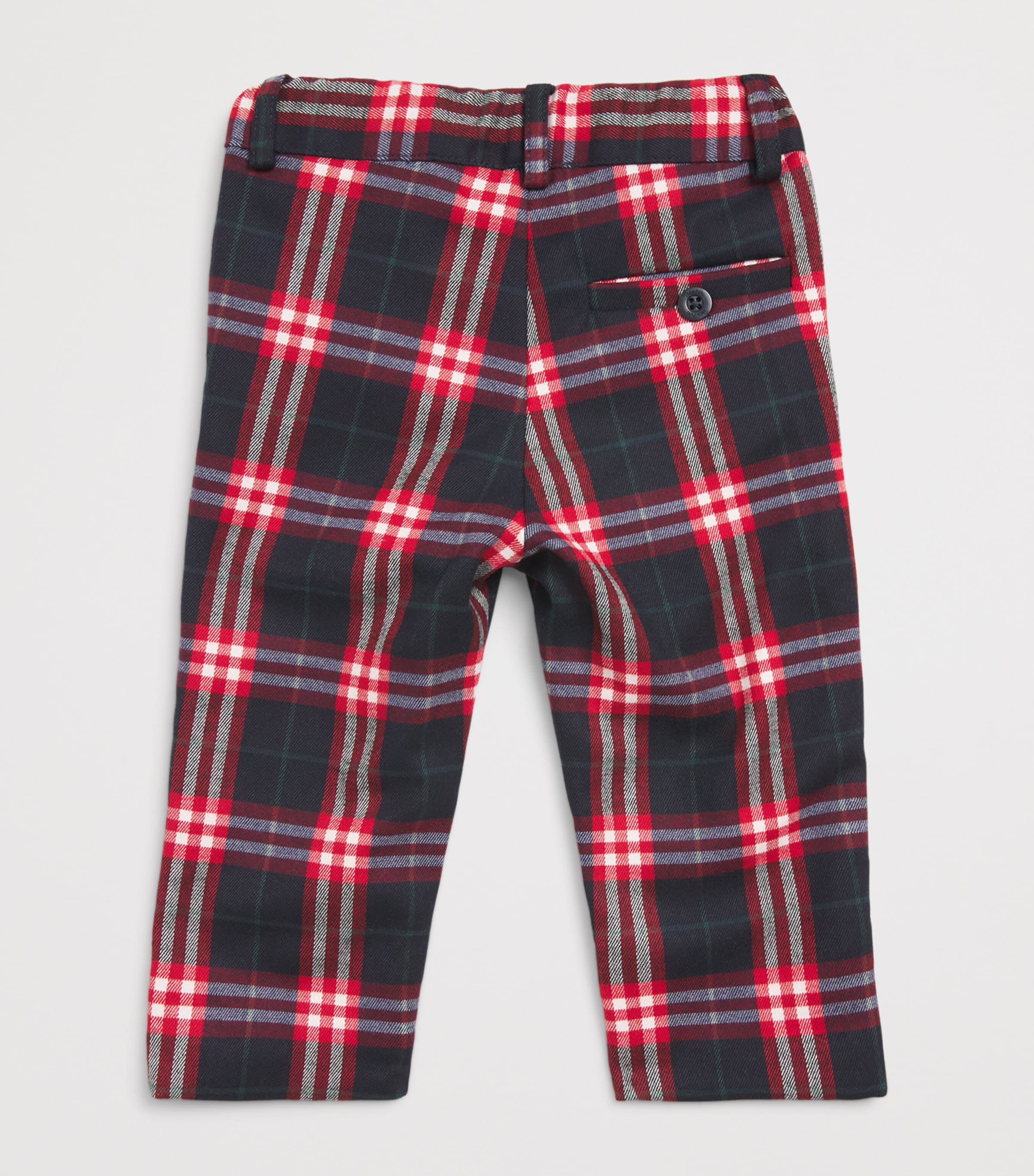 Patachou Flannel Tartan Trousers (6 Months - 4 Years) Balmoral Trtn Image 2