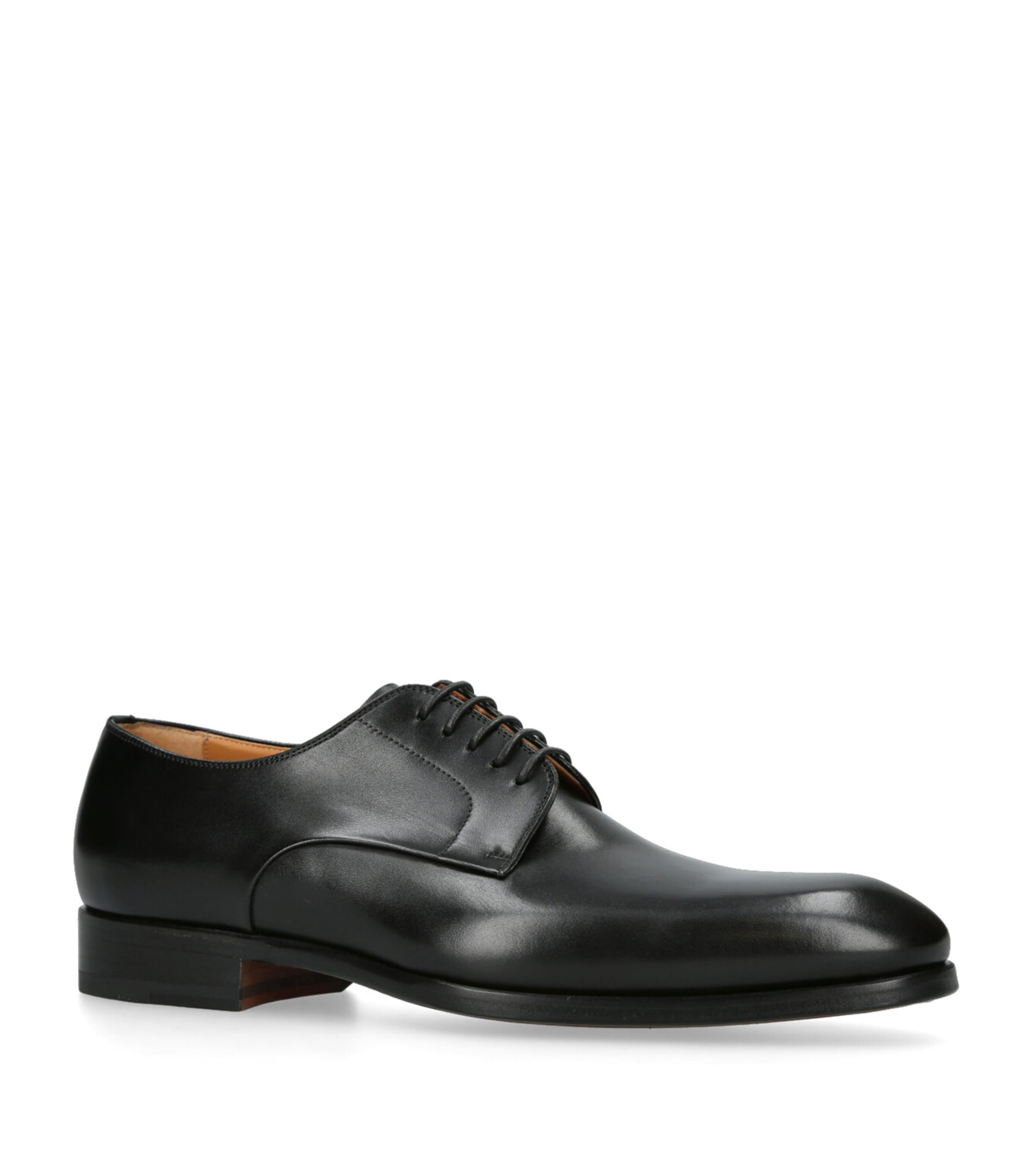 Leather Derby Shoes BLACK Image 3