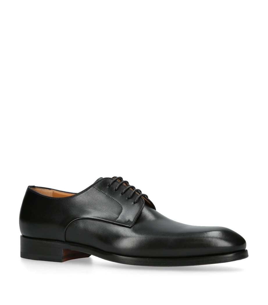 Leather Derby Shoes BLACK Image 3