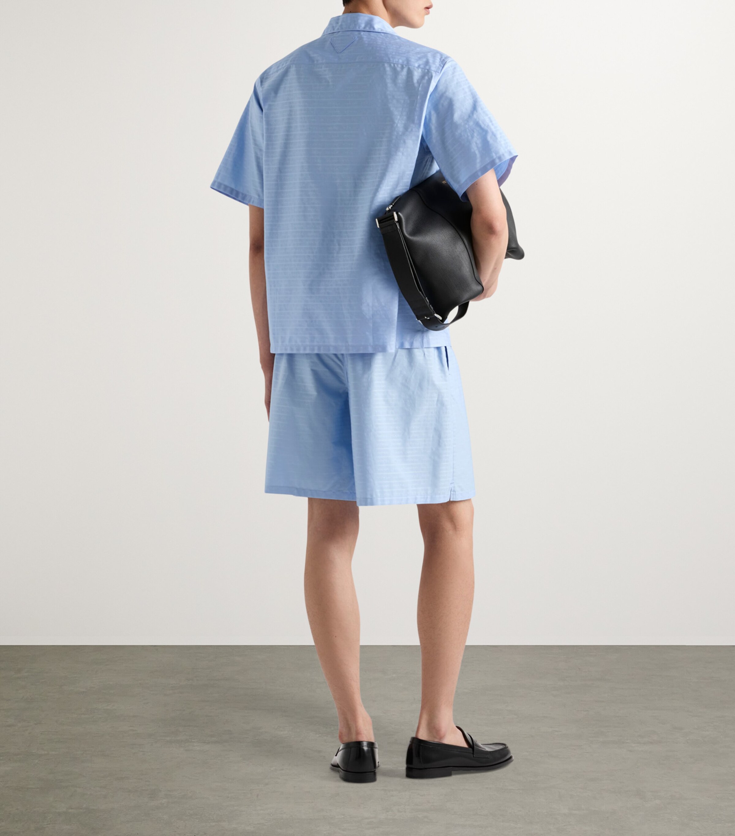 Prada Mens Cotton Poplin Shorts Image 4
