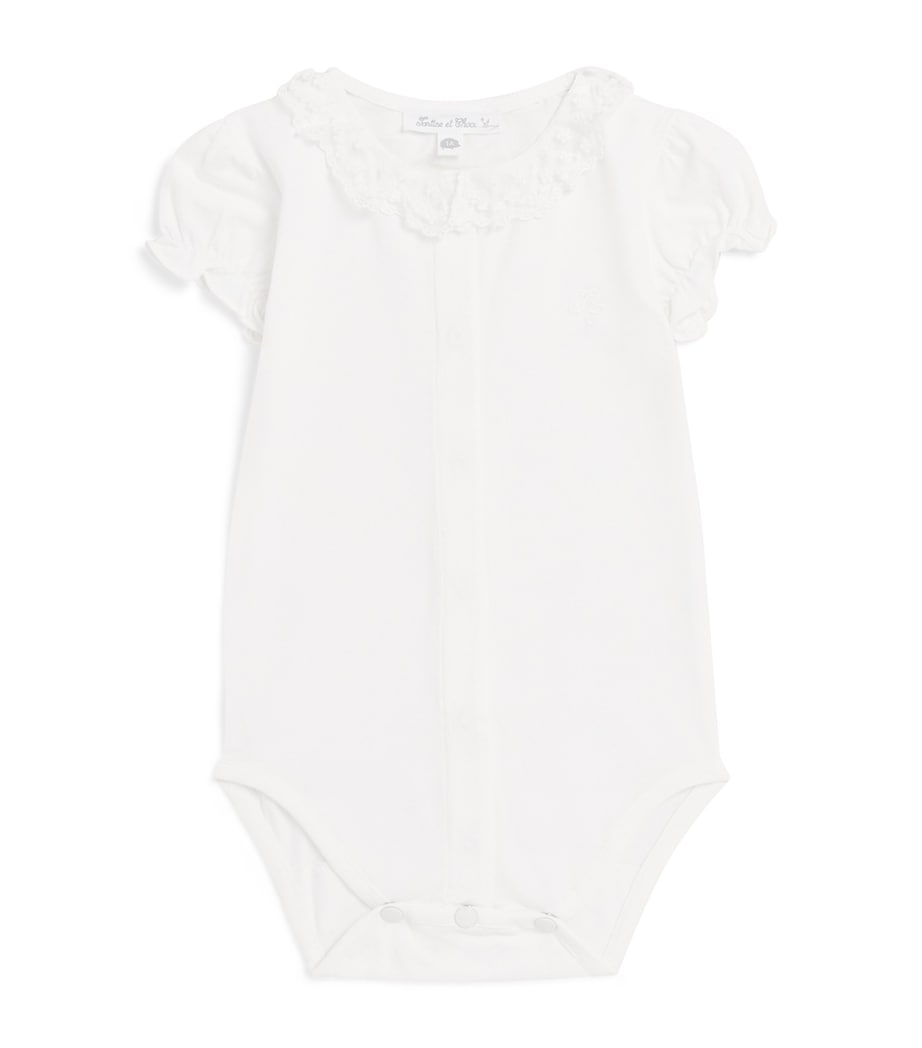 Lace-Detail Bodysuit (1-24 Months) 13NACRE Image 1