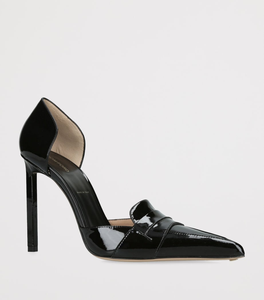 Leather Eva D’Orsay Pumps 105 BLACK Image 3