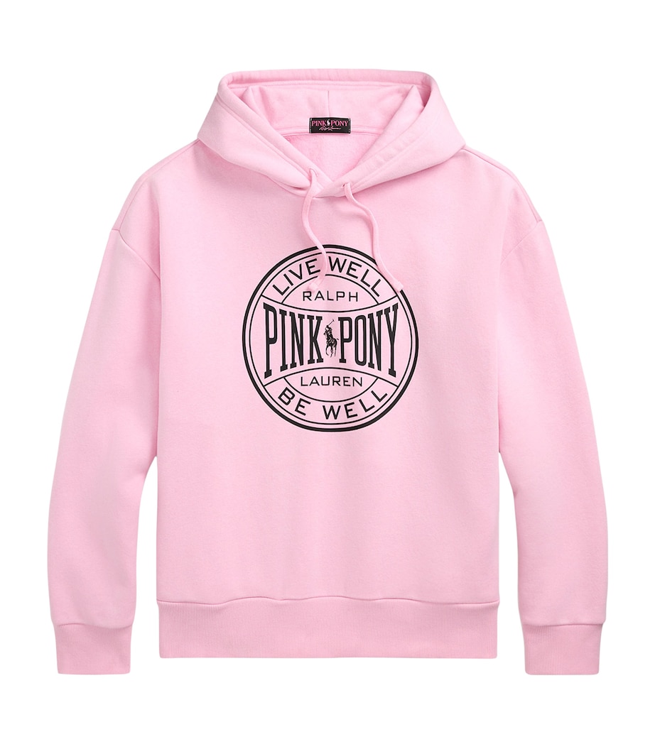 Polo Ralph Lauren Mens Pink Pony Hoodie Pink Image 1