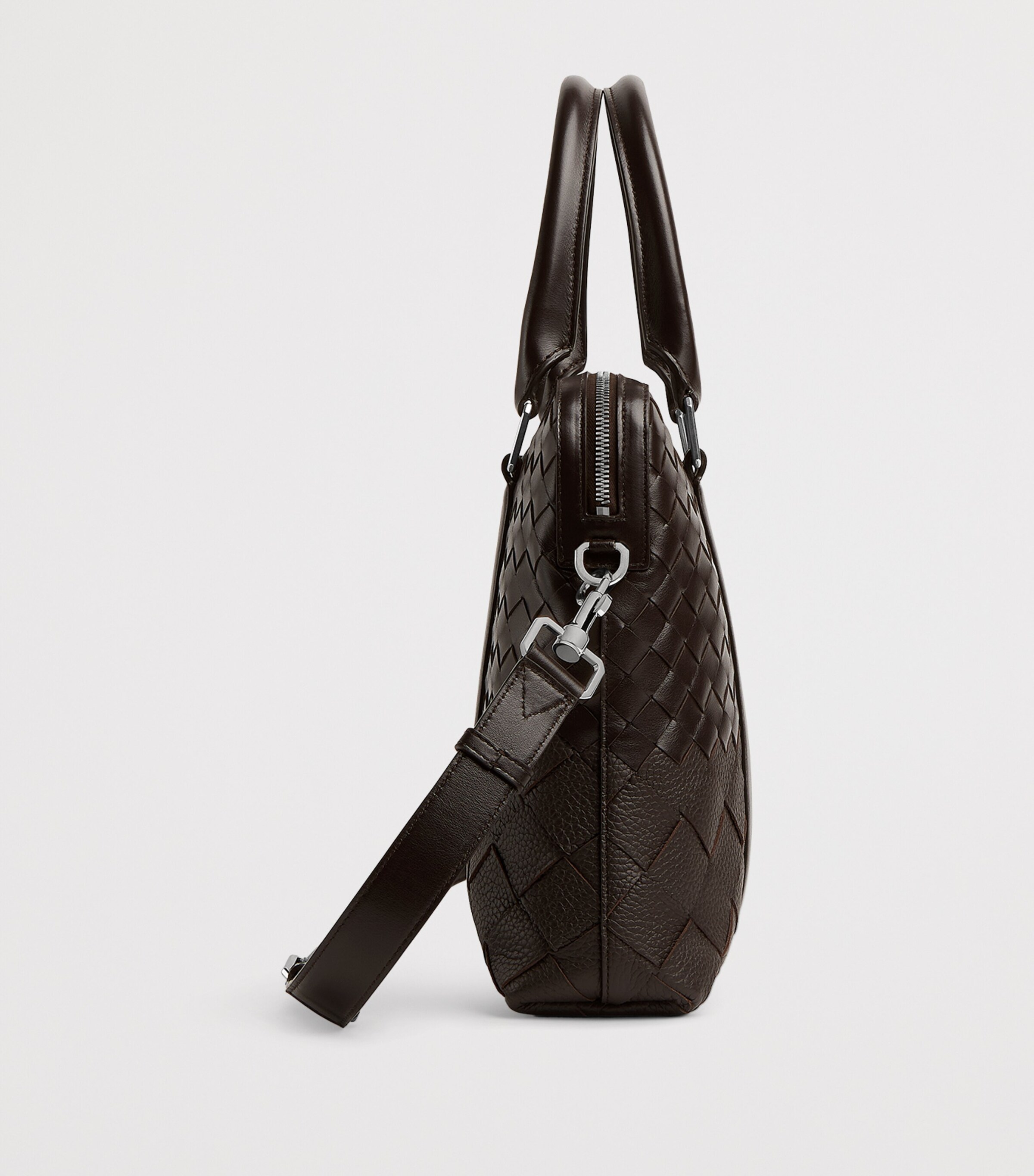 Slim Leather Intrecciato Briefcase 2145 Image 3