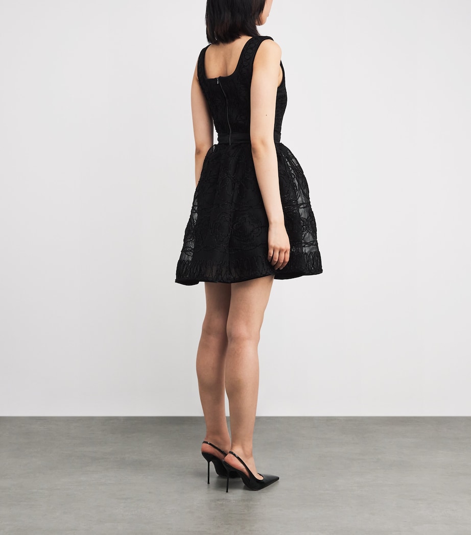 Knitted Mini Dress BLACK Image 3