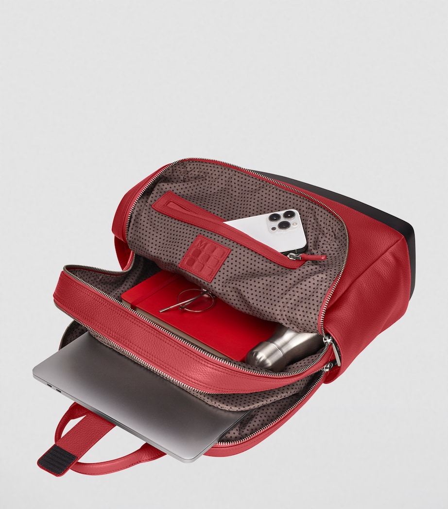 Leather PRO Backpack RED Image 5