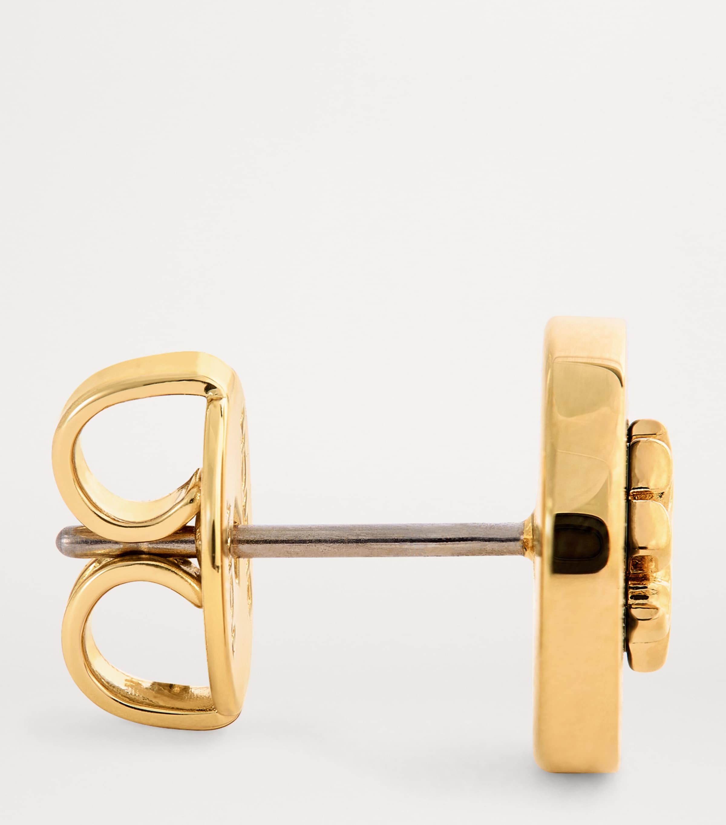 Enamel-Trim Kira Circle Studs TORY GOLD / BLACK Image 4