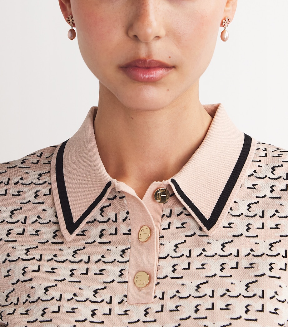 Tory Burch Kira Pavé Pearl Drop Earrings Rose Gold / Pearl Image 5