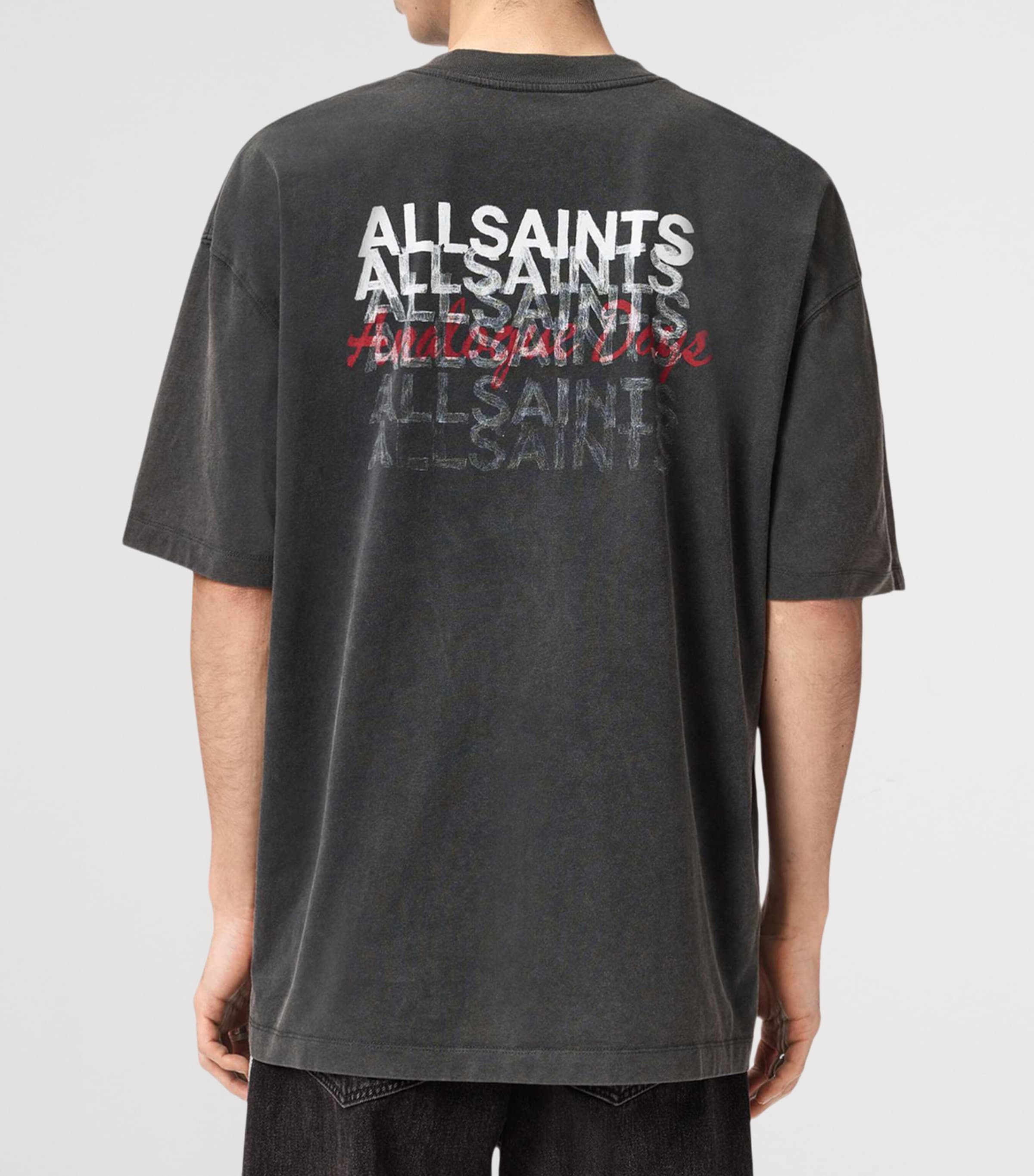 Organic Cotton Graphene Oversized T-Shirt WASHED BLACK Image 6