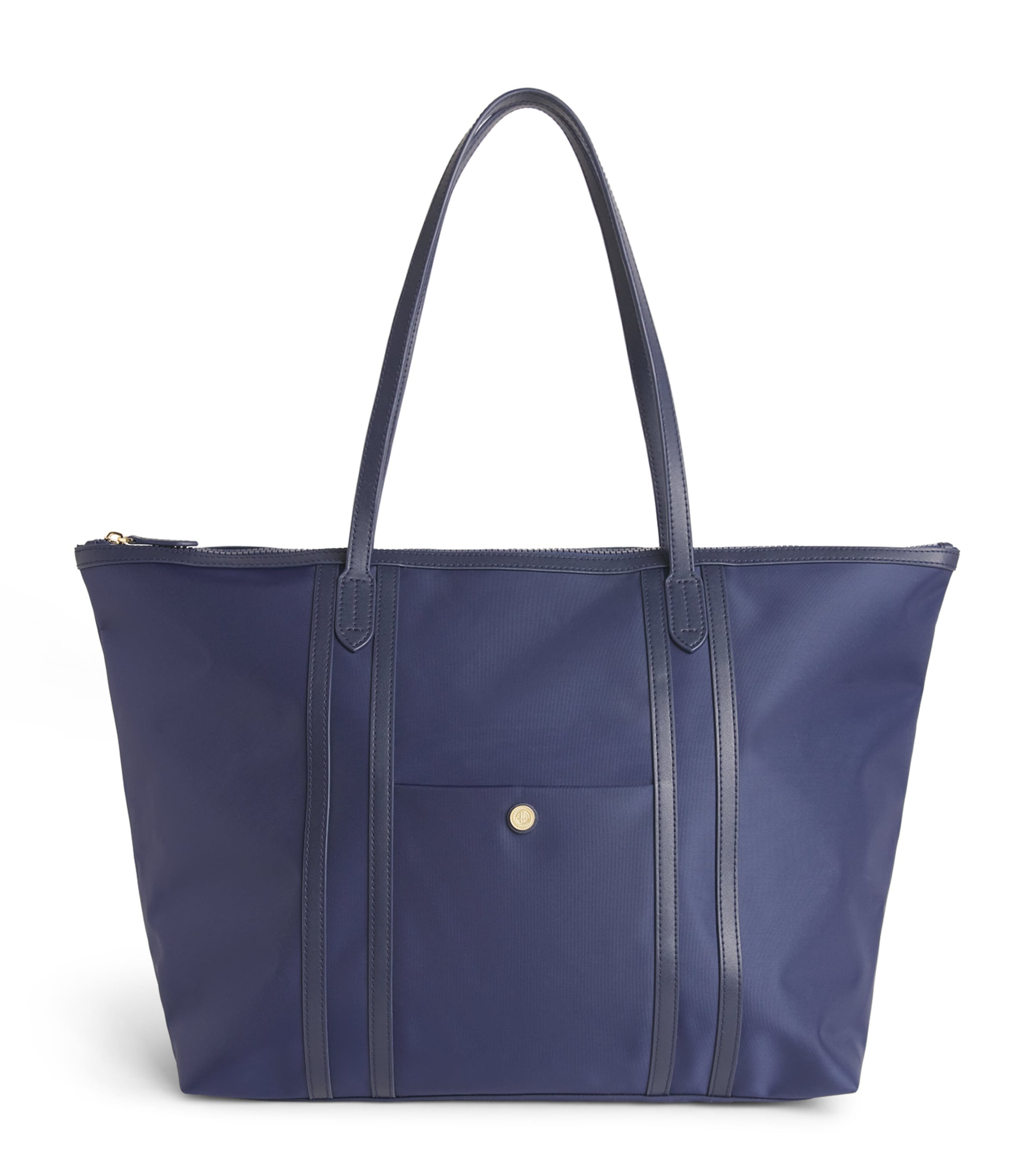 Harrods Nylon Jetsetter Tote Bag Navy Image 1