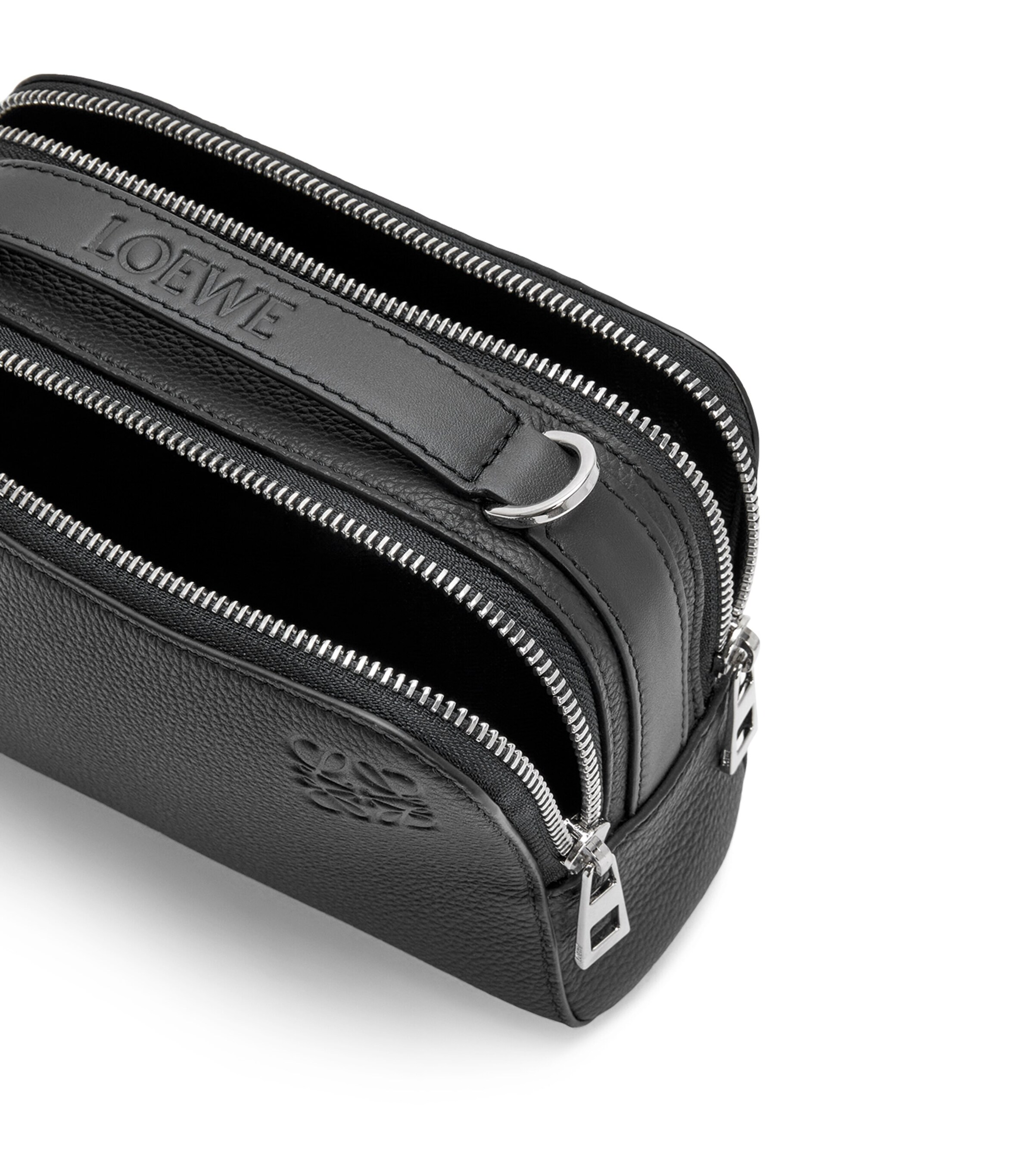 Mini Leather Camera Cross-Body Bag BLACK Image 7