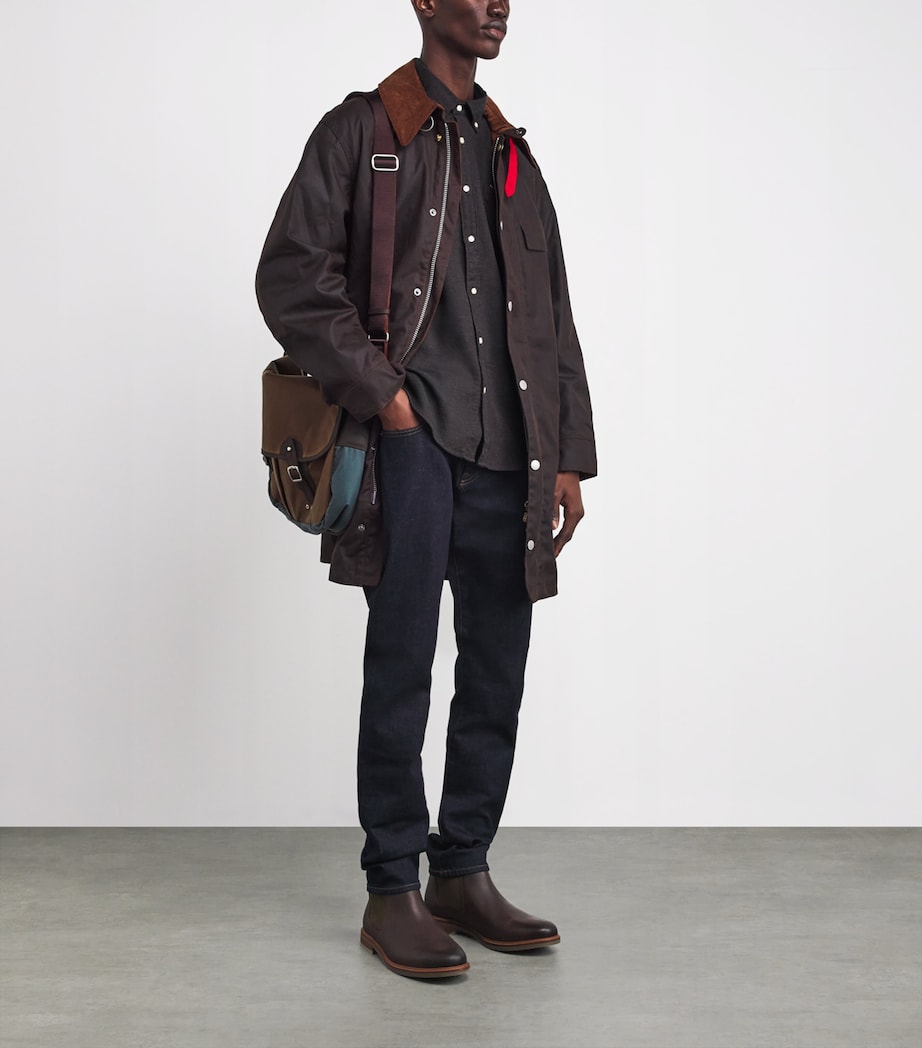 Cotton Buckley Tailored Shirt DARK OAK Image 2