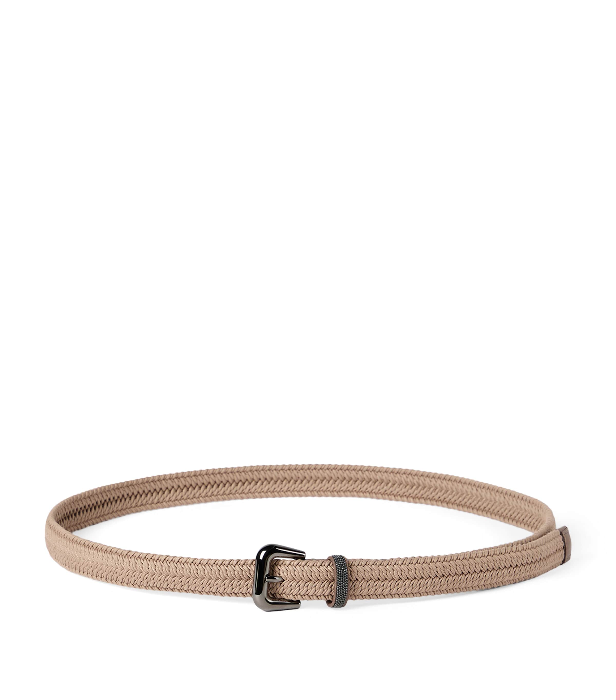 Brunello Cucinelli Stretch-Cotton Braided Belt Cdese Image 1