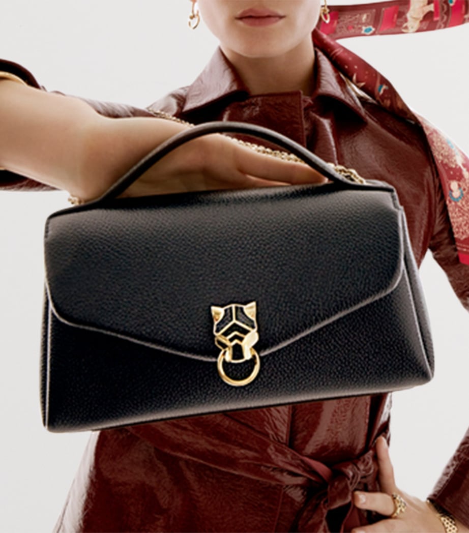 Cartier Nano Panthère Graphique de Cartier Chain Bag Black Image 4