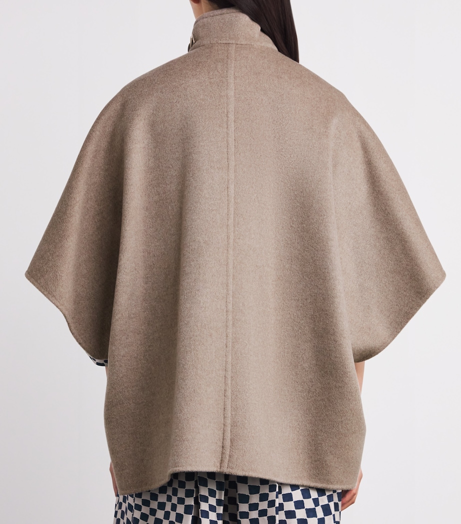 Cashmere Cape Coat BEIGE Image 4