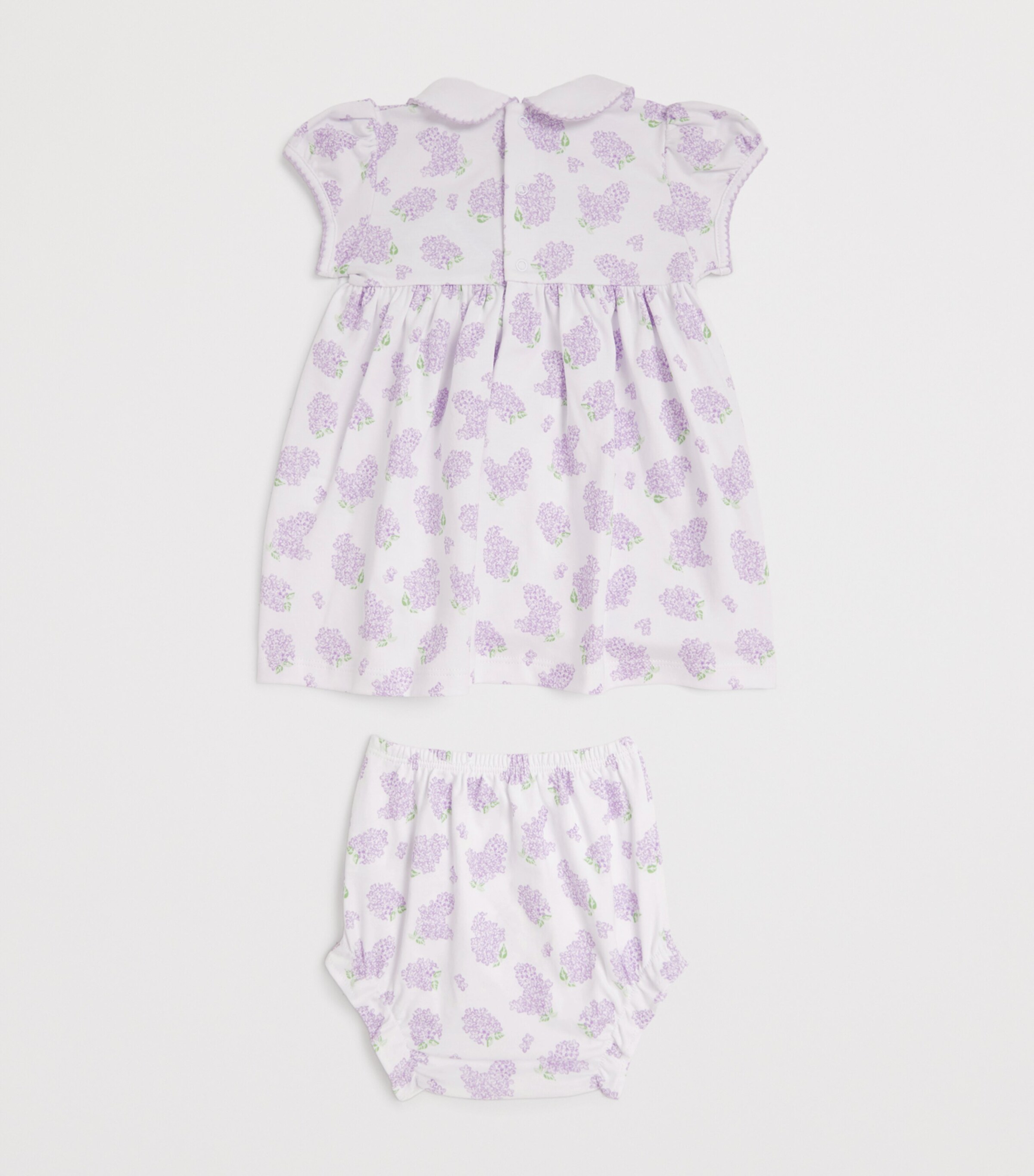 Pima Cotton Dress and Bloomers Set (0-24 Months) K531LILAC Image 2