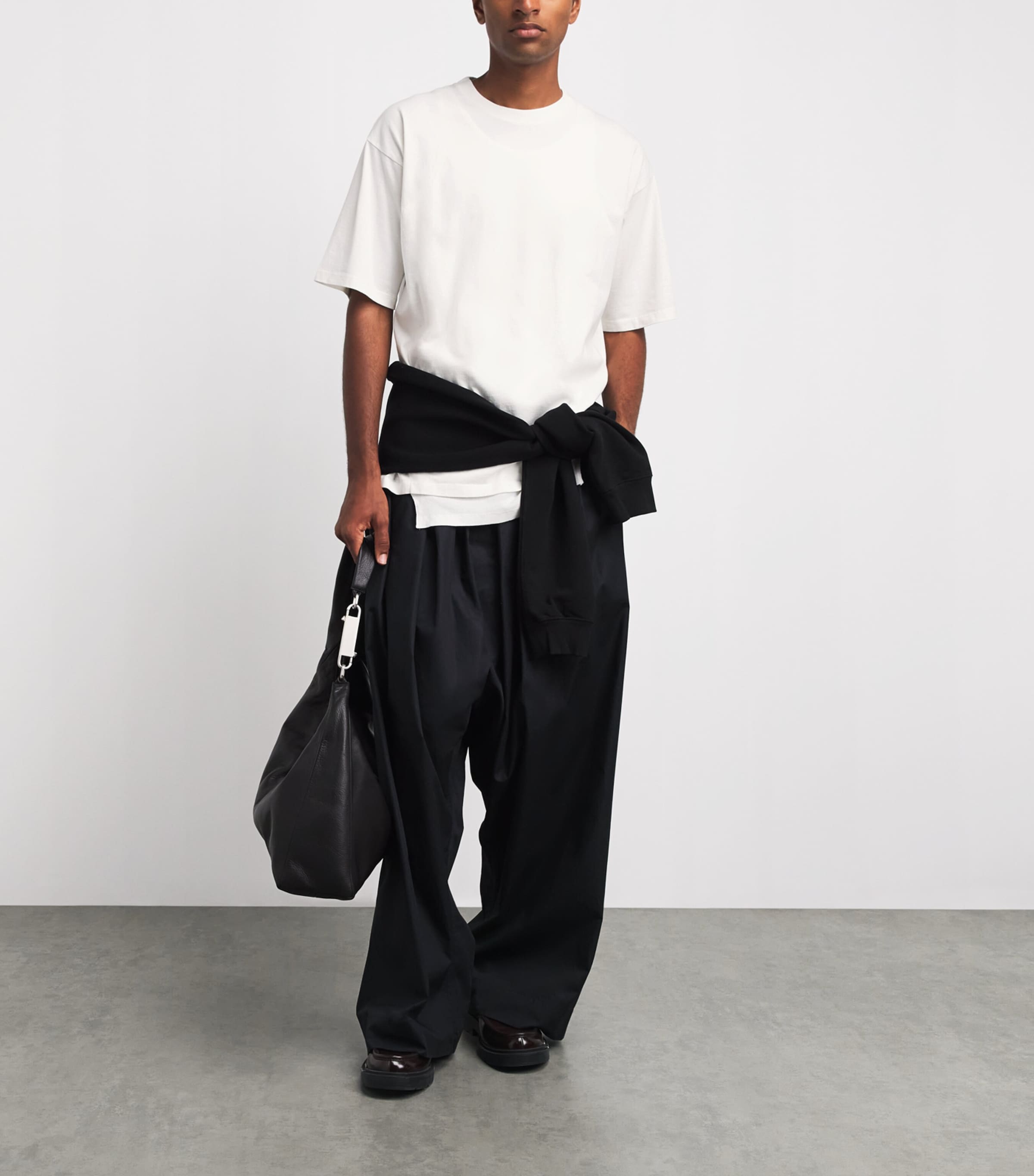 Maison Margiela Mens Cotton Double-Layered T-Shirt Off White Image 2