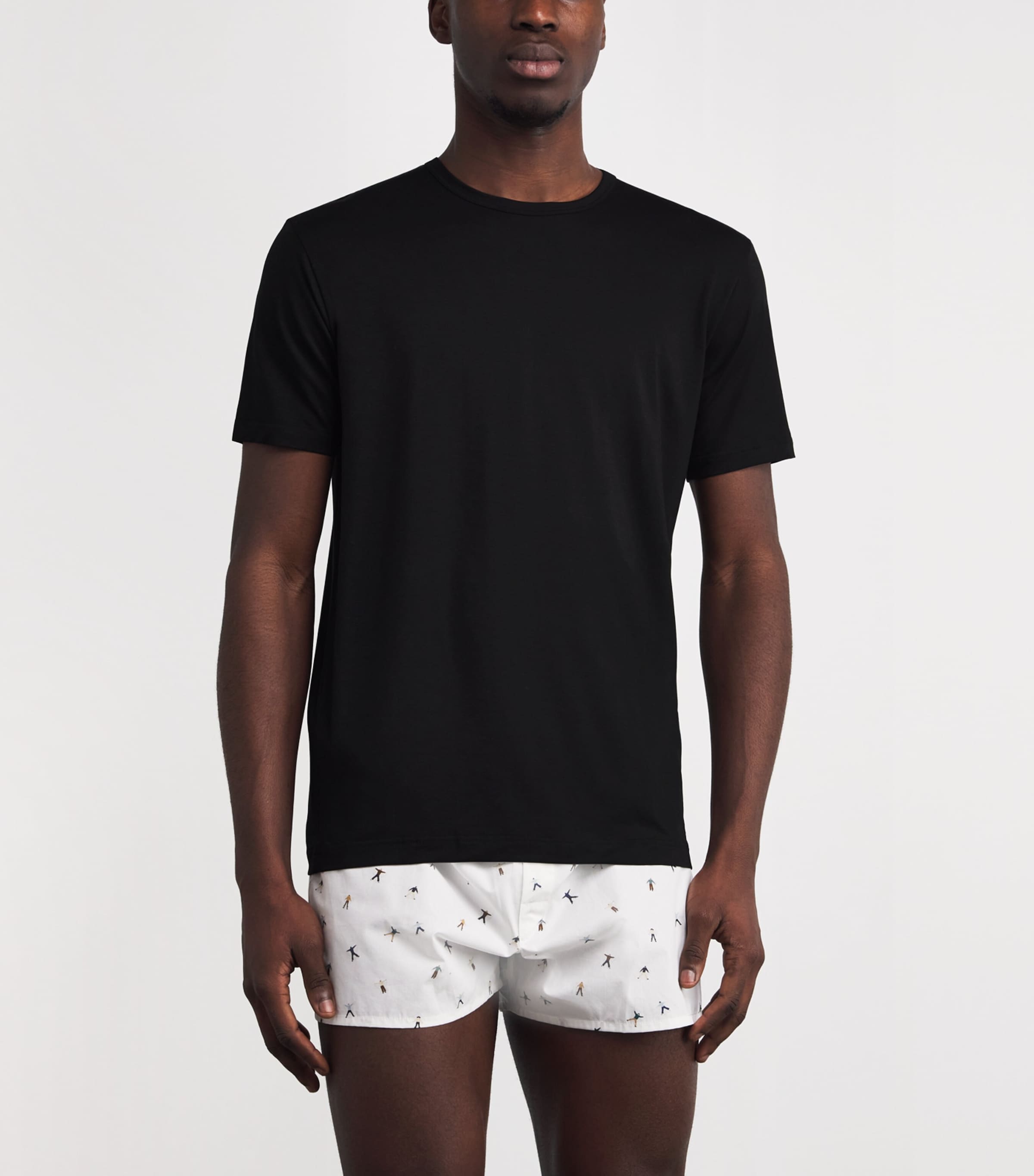 Tencel Stretch T-Shirt BKAA - BLACK Image 2