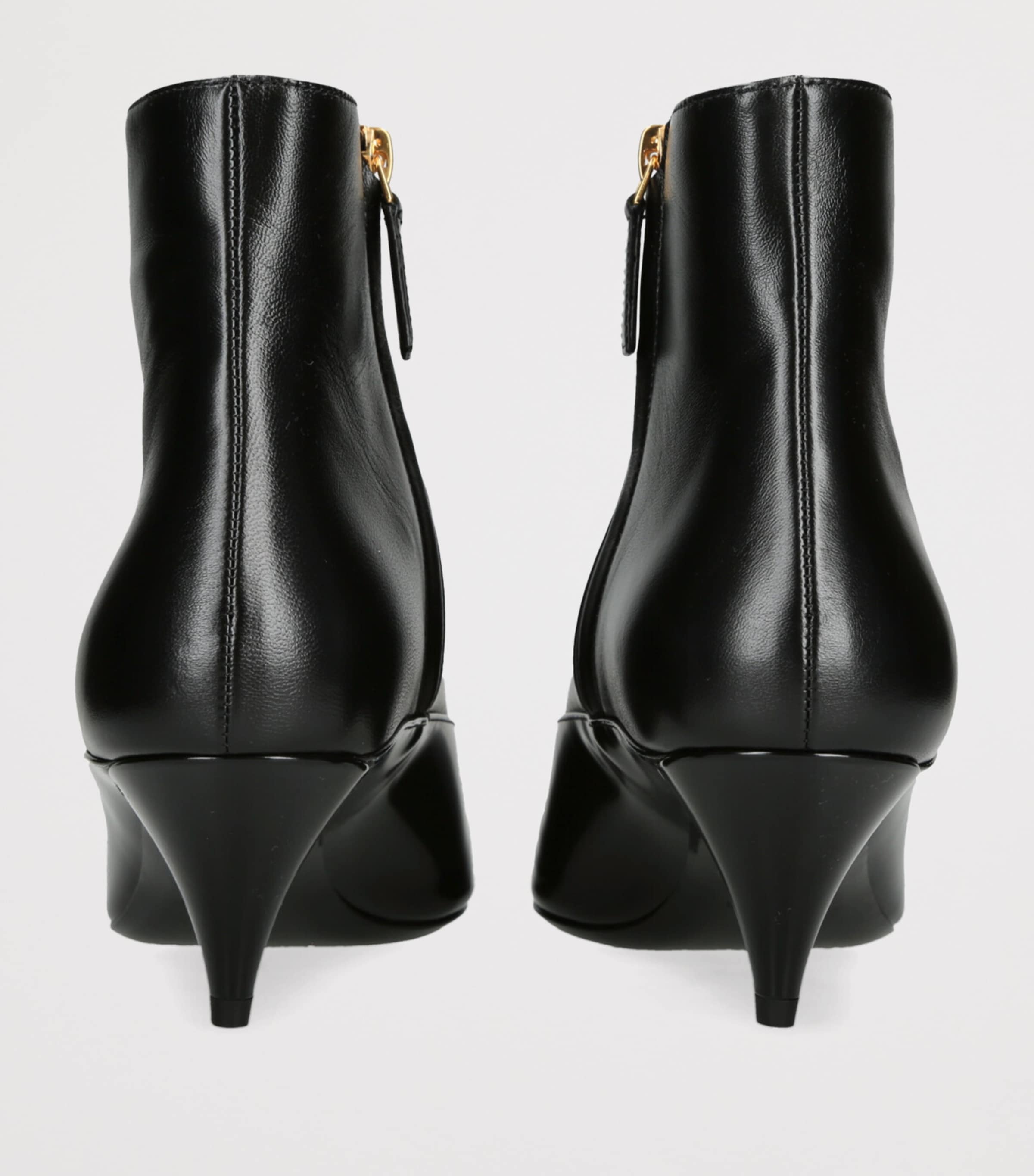 Leather La Medusa Ankle Boots 55 BLACK Image 2