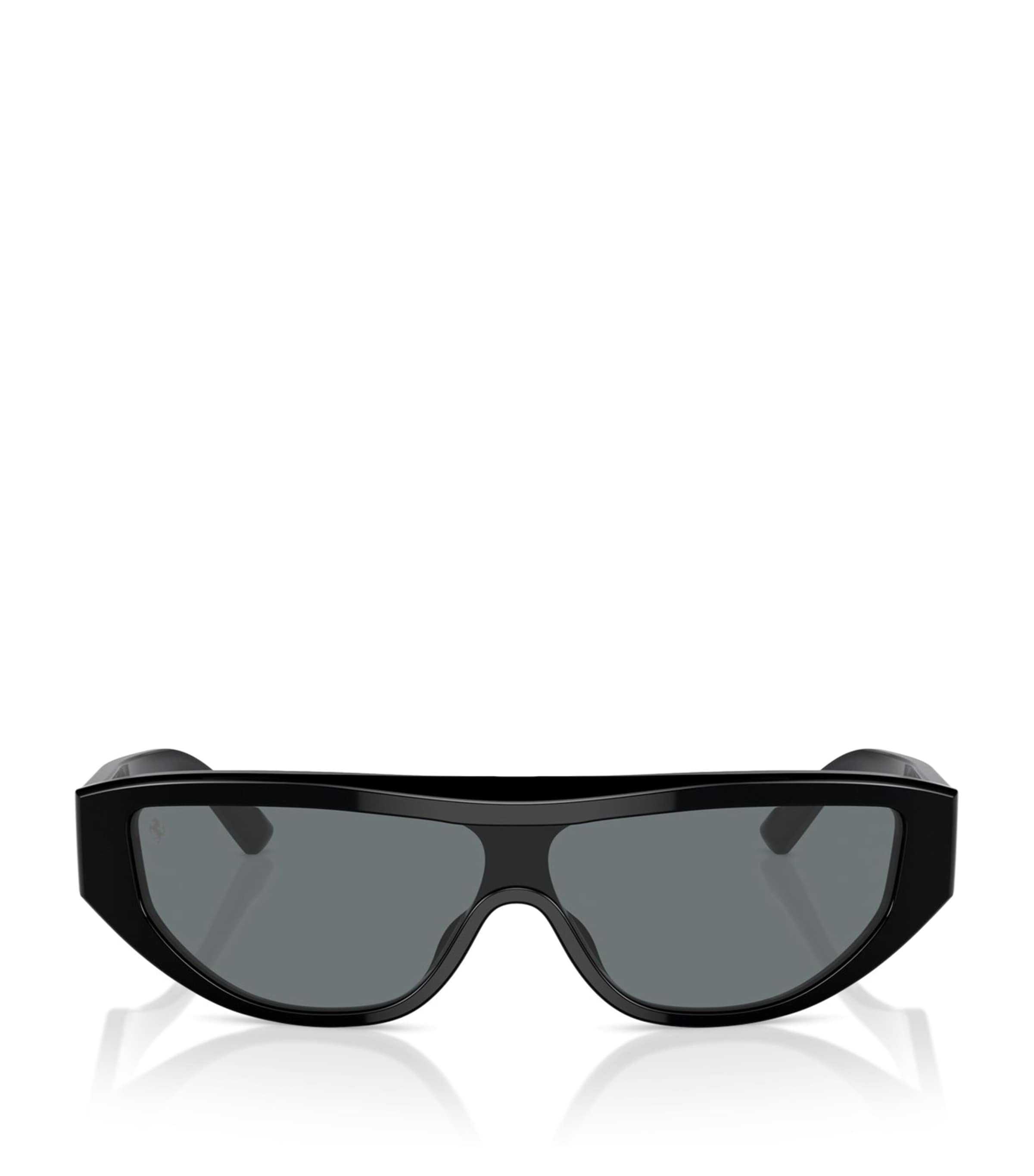 Ferrari Oversized Frame Sunglasses In Black