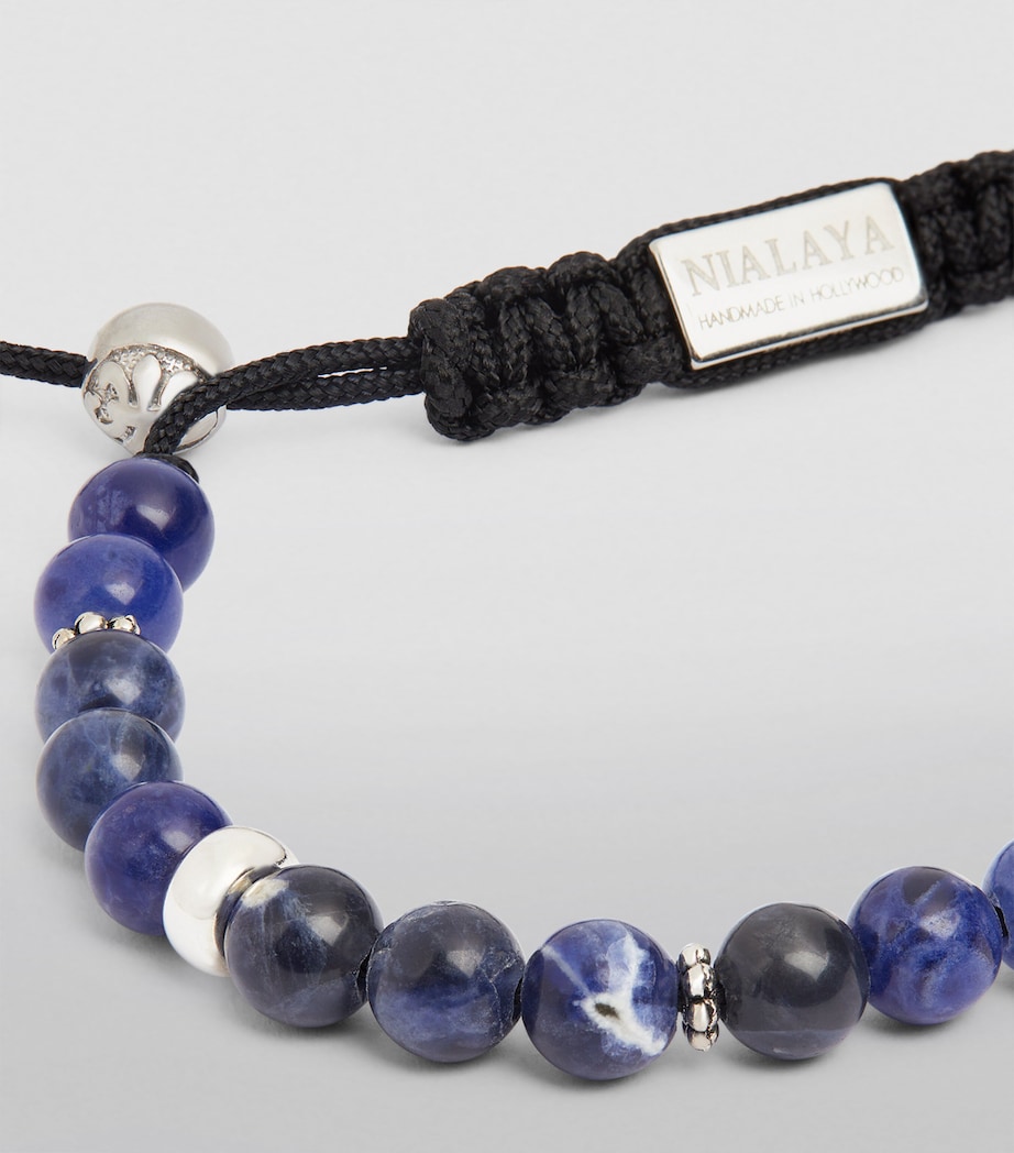 Beaded Dumortierite Bracelet BLUE Image 6
