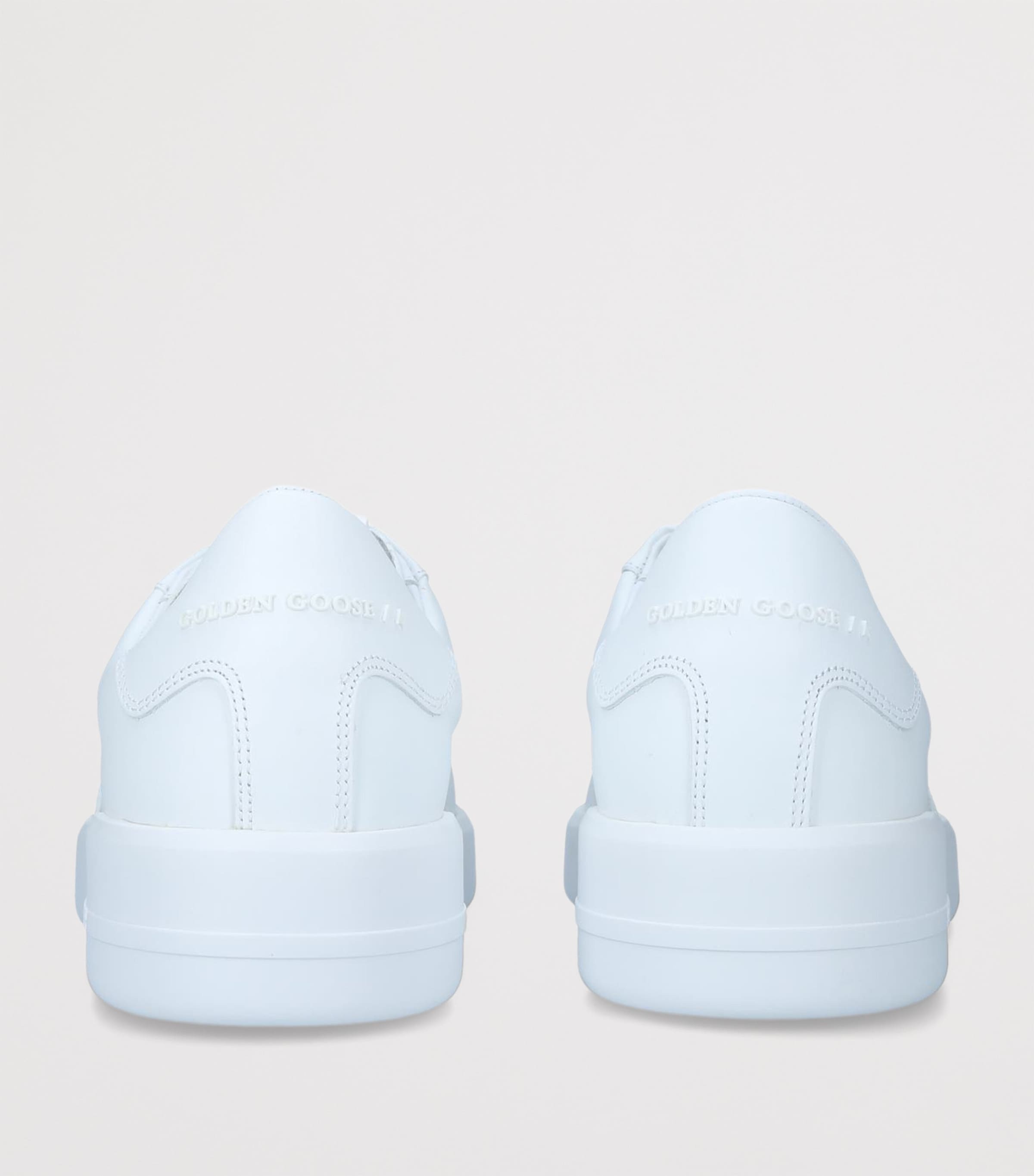 Golden Goose Leather Purestar Low-Top Sneakers White Image 6