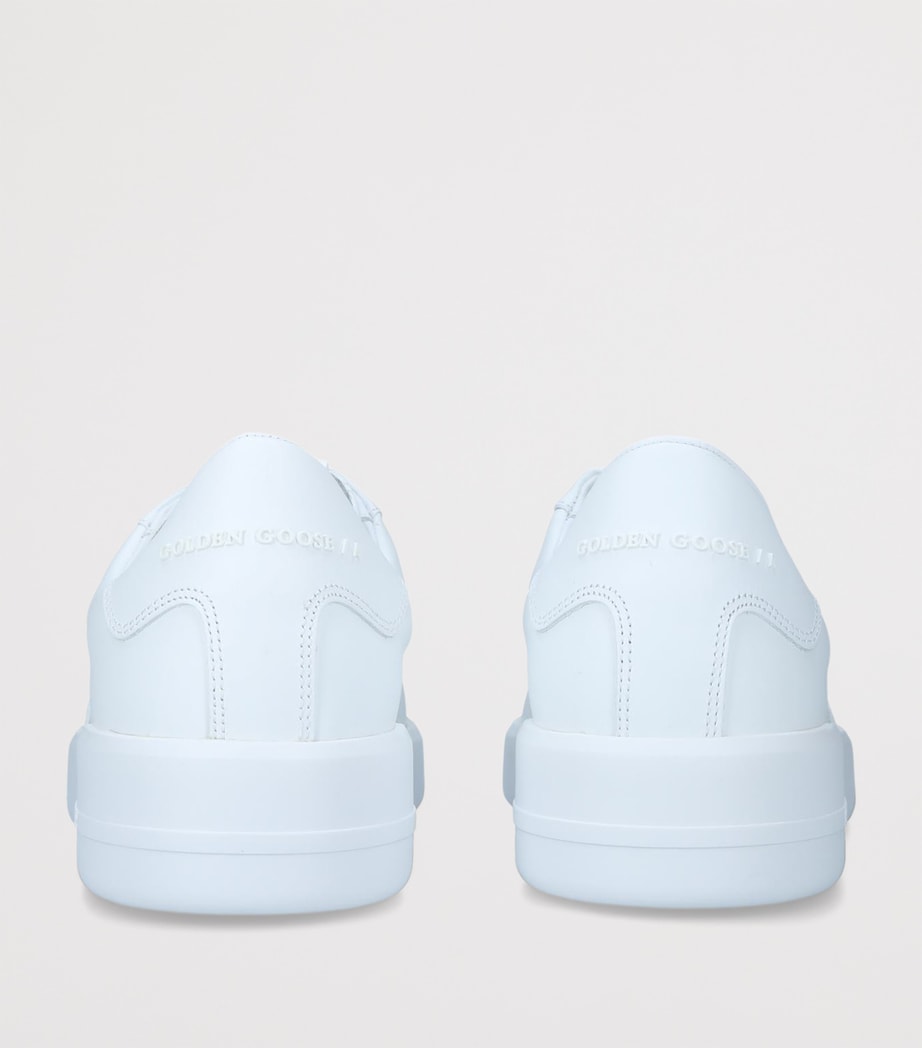 Golden Goose Leather Purestar Low-Top Sneakers White Image 6