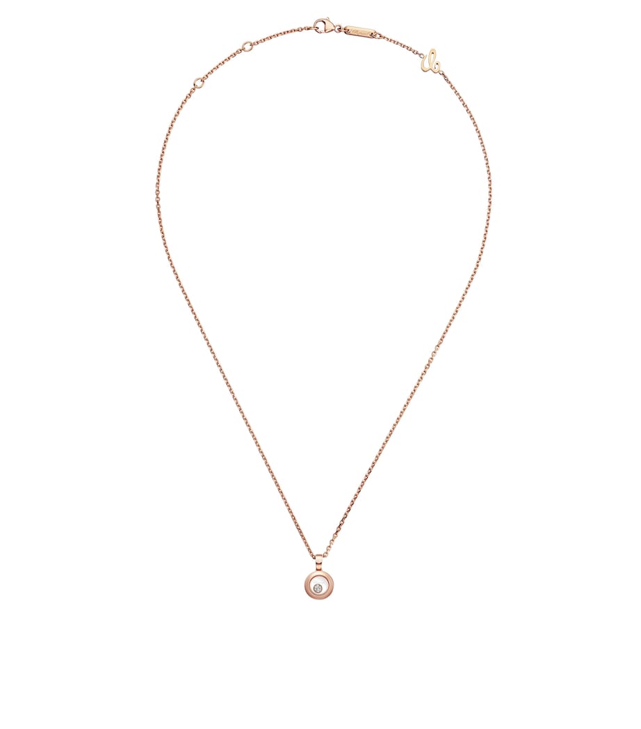 Rose Gold And Diamond Happy Diamonds Icons Pendant 18K ROSE GOLD Image 4