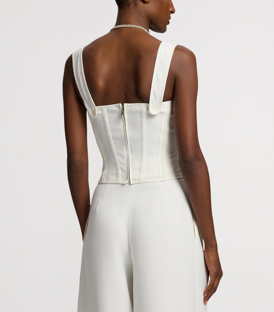 Cotton-Blend Kat Corset Top NATURAL-101 Image 8