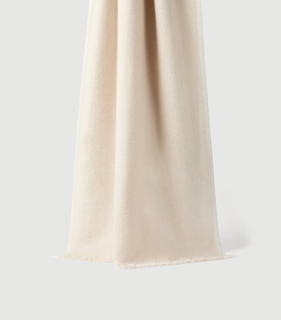 Brunello Cucinelli Mens Cashmere Twill Weave Scarf Image 2