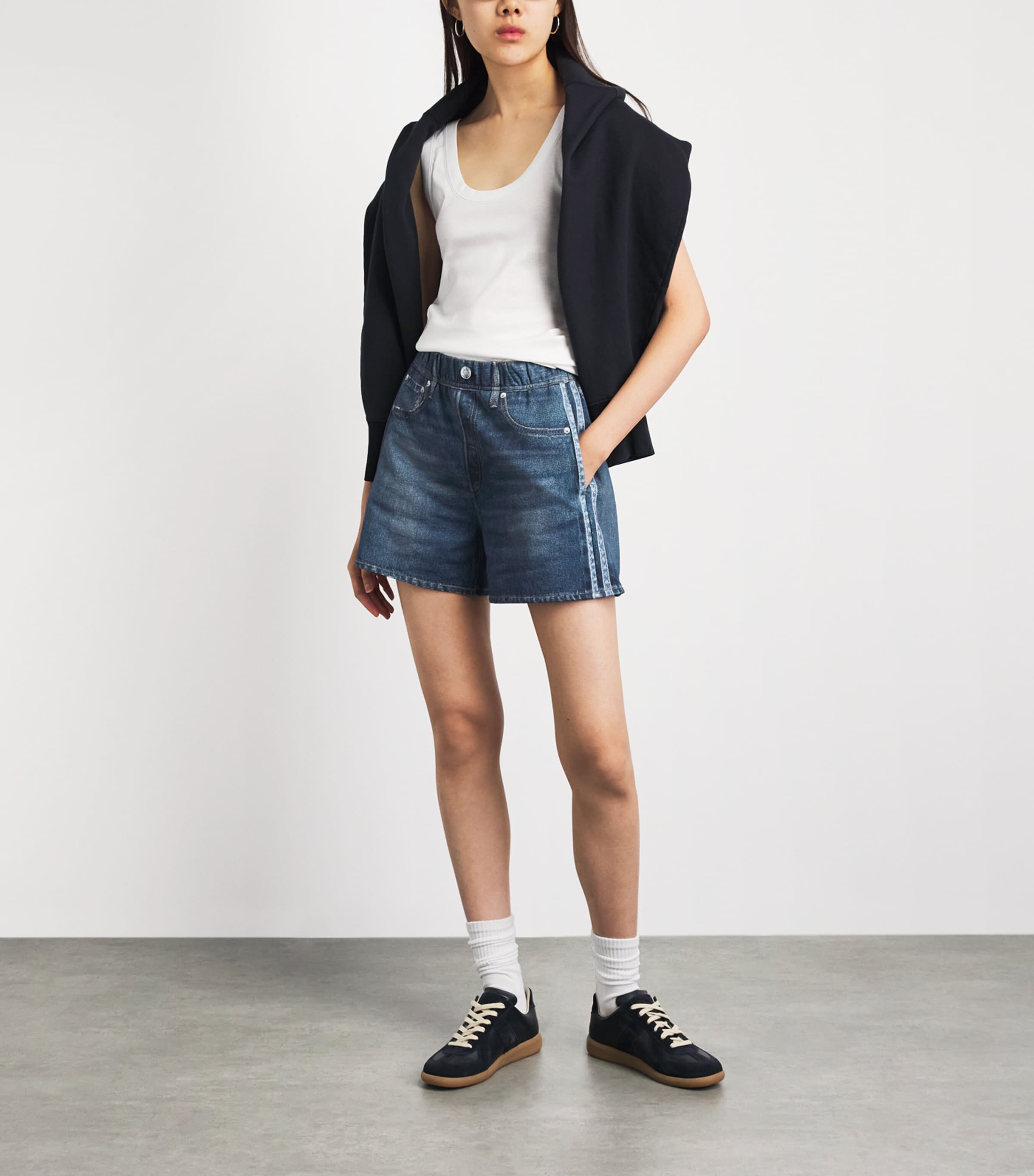 Rag & Bone Womens Miramar Terry Track Shorts Carst Image 2
