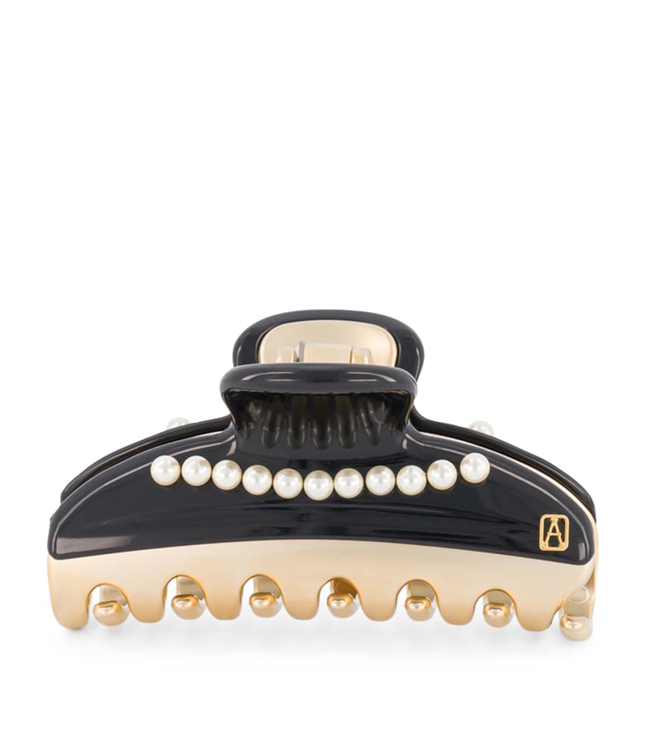 Alexandre de Paris Gold-Plated Claw Hair Clip Noir B/or Image 1