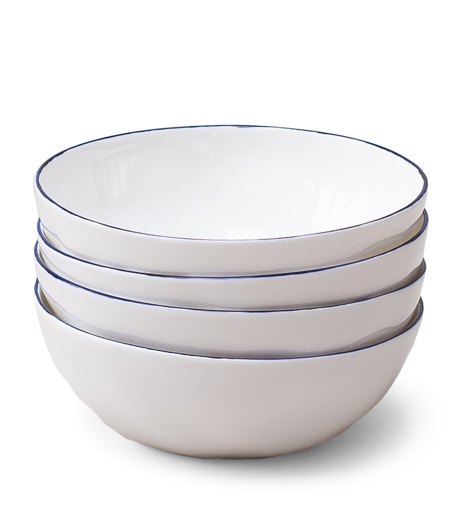 Set of 4 Cobalt Cereal Bowls (16cm) COBALT (BLUE) Image 1