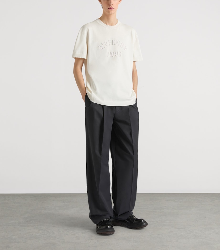 Givenchy Mens Cotton Embroidered T-Shirt Image 2