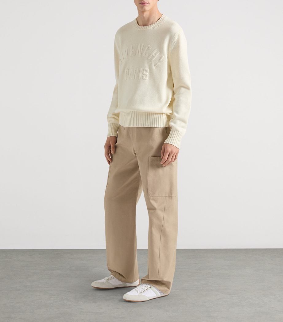 Cotton Cargo Trousers BEIGE Image 2