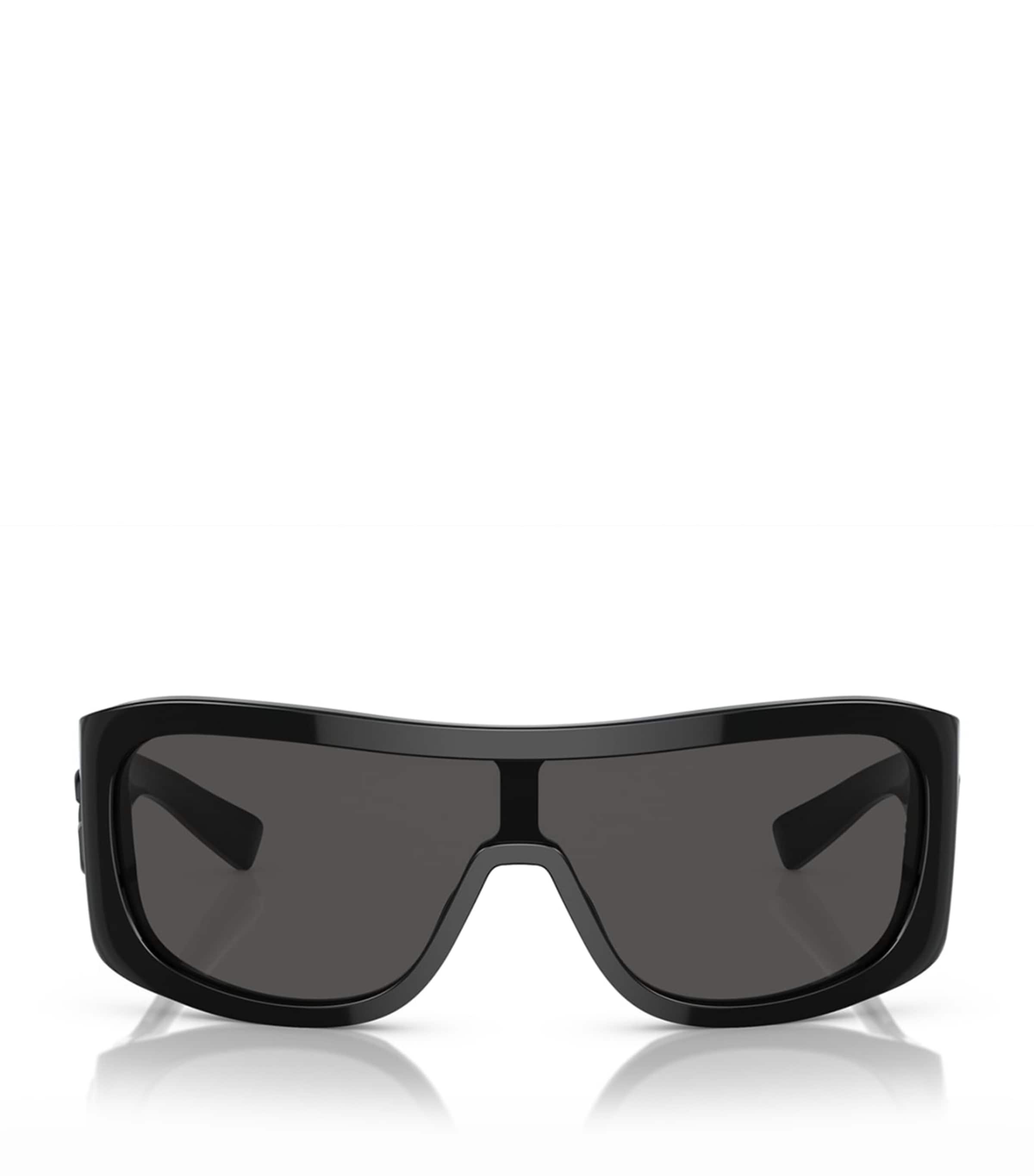 Dolce & Gabbana Sonnenbrille Mit Shield-gestell In Black